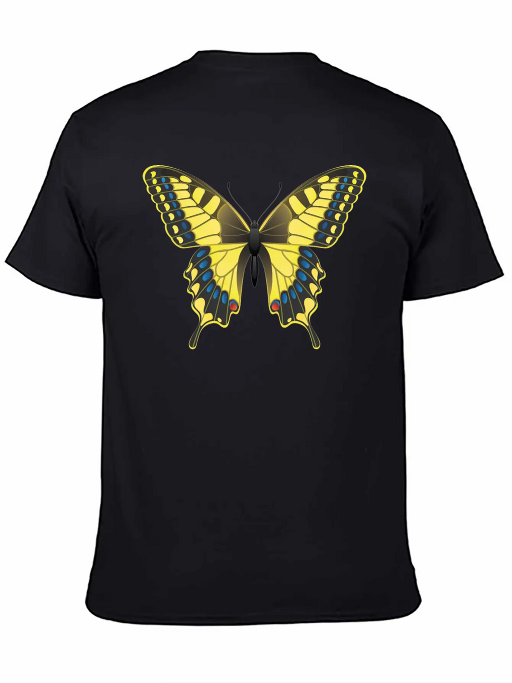 Swallowtail Butterfly Unisex Short Sleeve Soft Cotton T-Shirt – Casual Everyday Wear