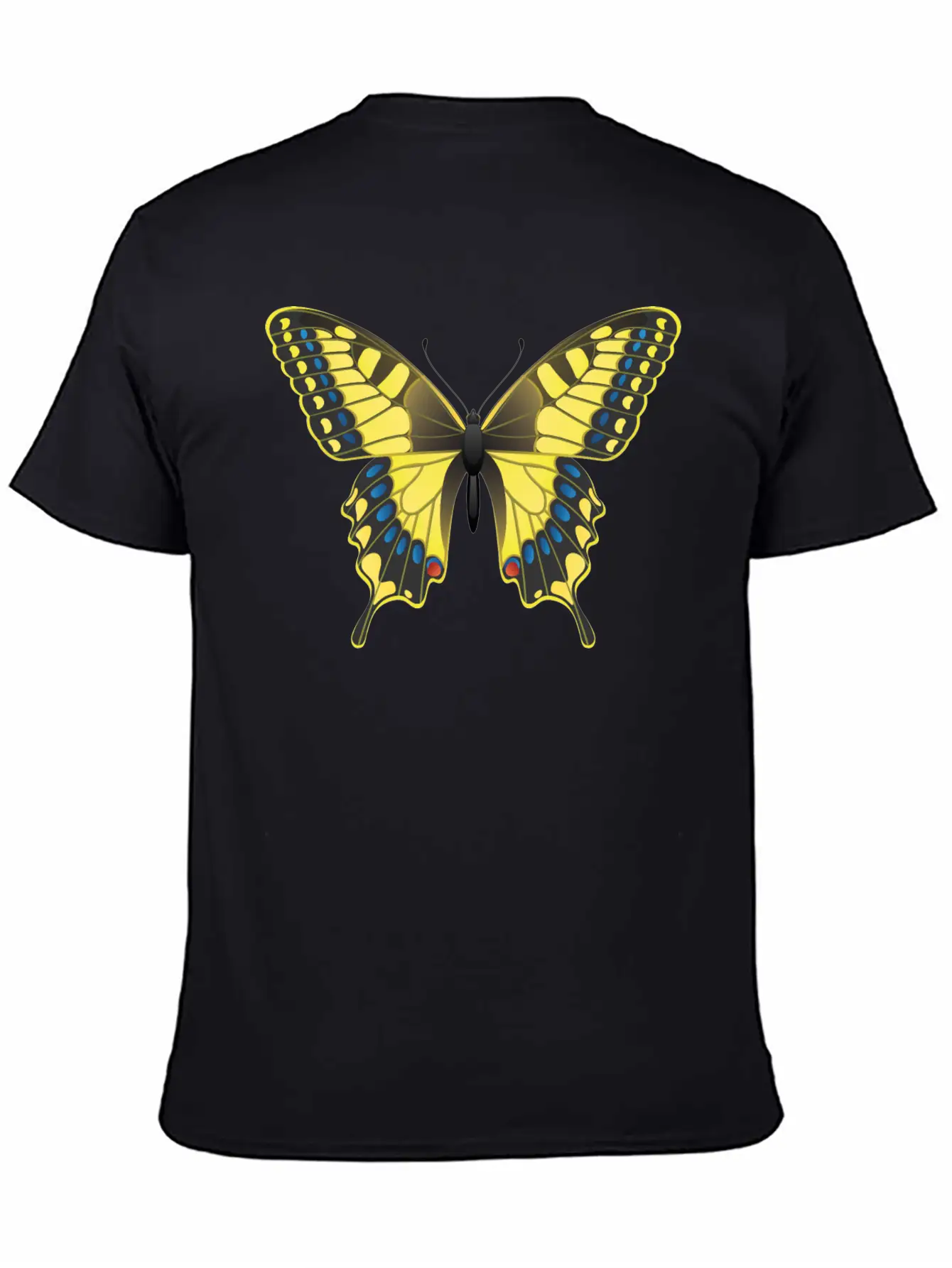 Swallowtail Butterfly Unisex Short Sleeve Soft Cotton T-Shirt – Casual Everyday Wear