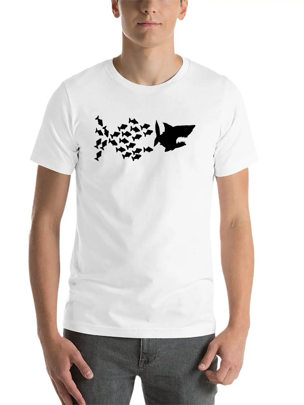 Swarm Collective Consciousness Surfer Breathable Soft Cotton T-Shirt – Timeless Casual Look