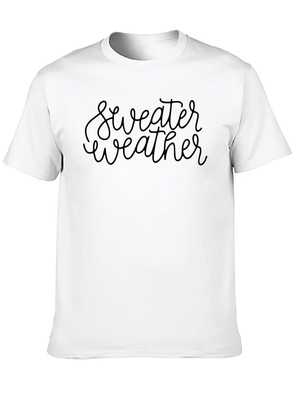 Sweater Weather Cute Fall Winter Christmas S For Unisex Casual T-Shirt – Clean Design For Daily Comfort