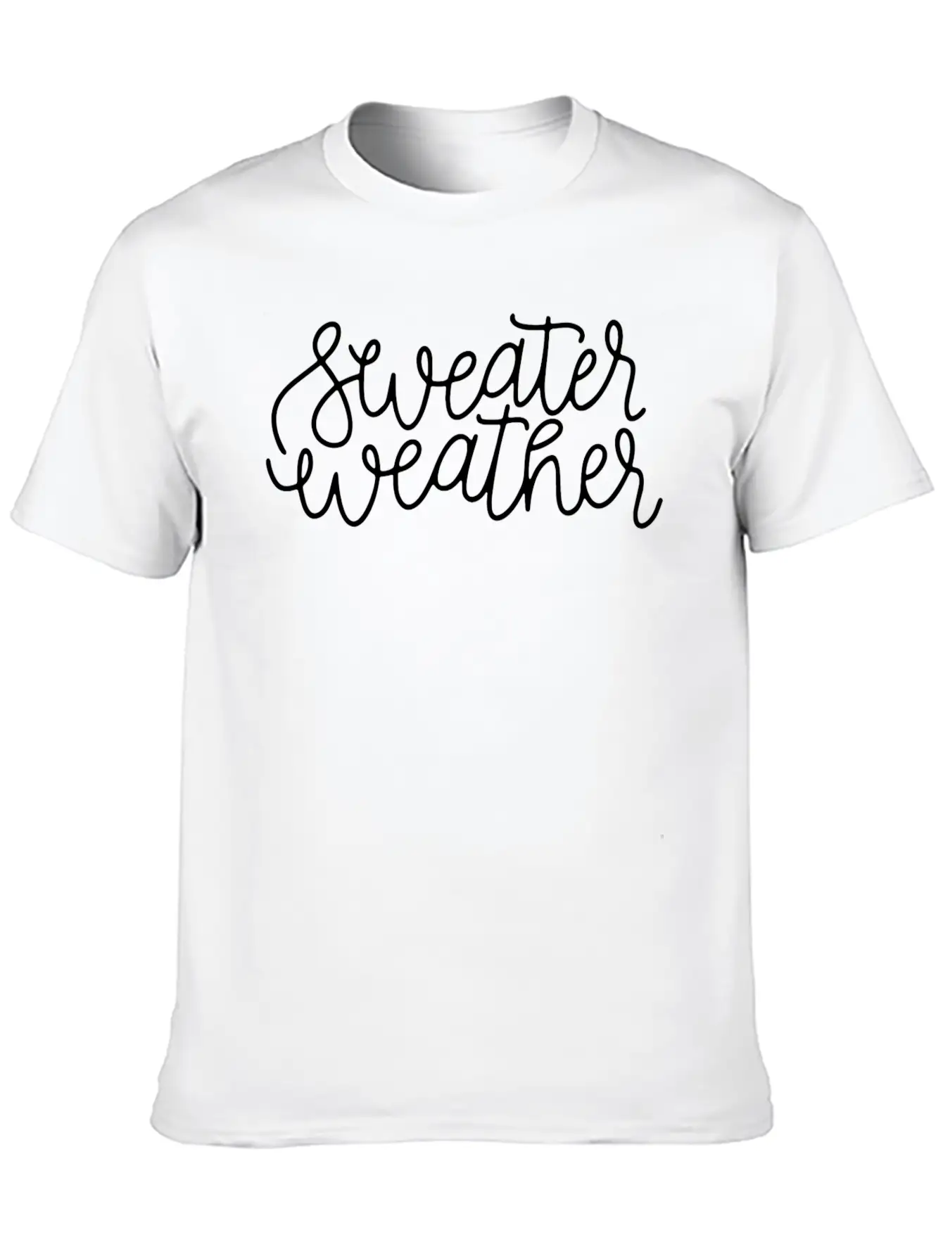 Sweater Weather Cute Fall Winter Christmas S For Unisex Casual T-Shirt – Clean Design For Daily Comfort