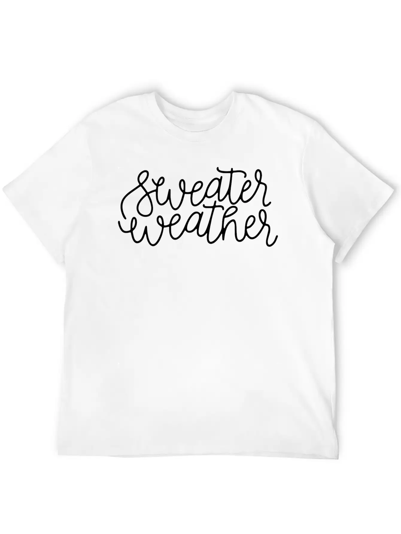 Sweater Weather Cute Fall Winter Christmas S For Unisex Casual T-Shirt – Clean Design For Daily Comfort