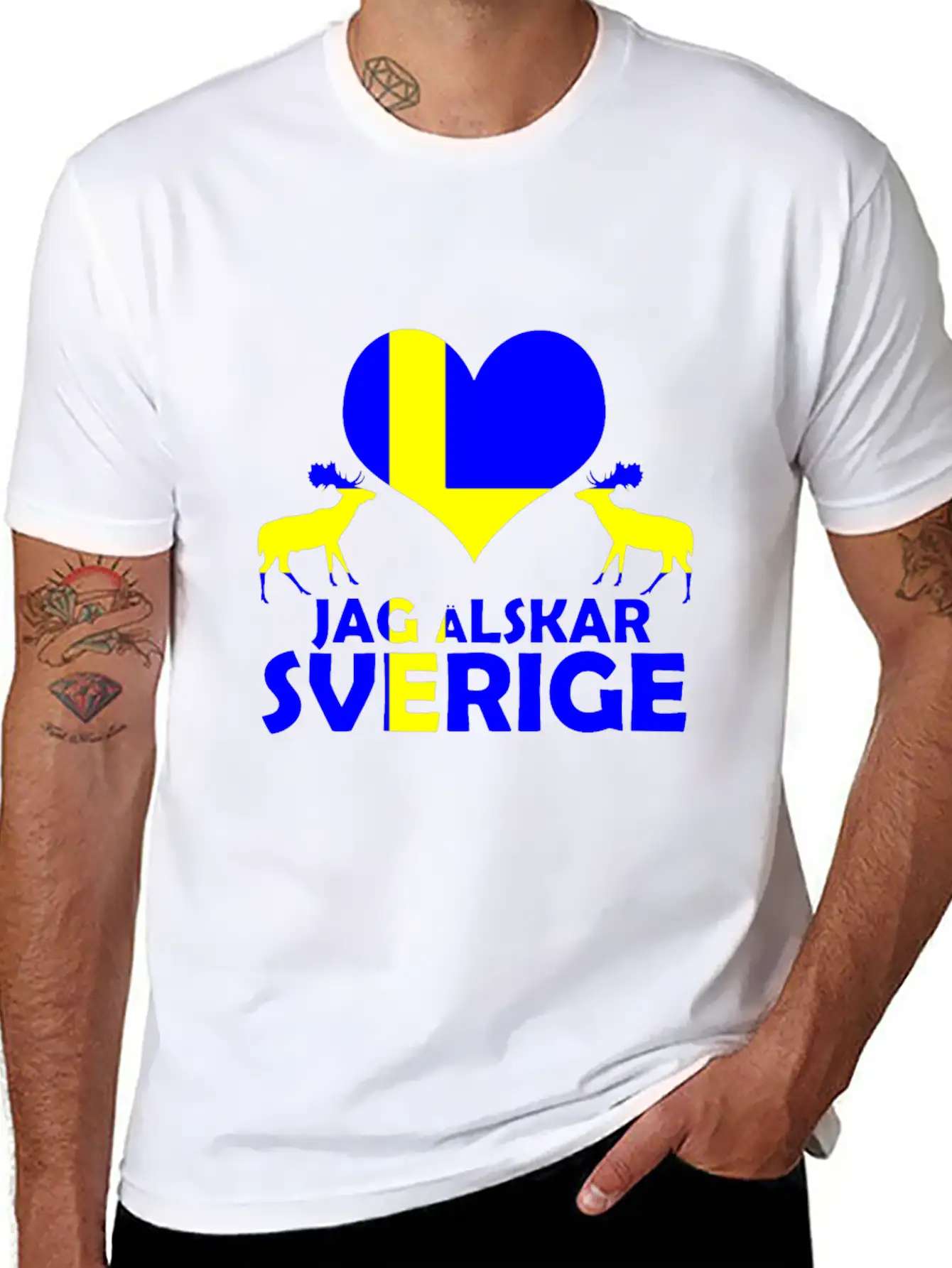 Sweden Culture Essential Cotton Tee For Daily Outfits – Unisex Style