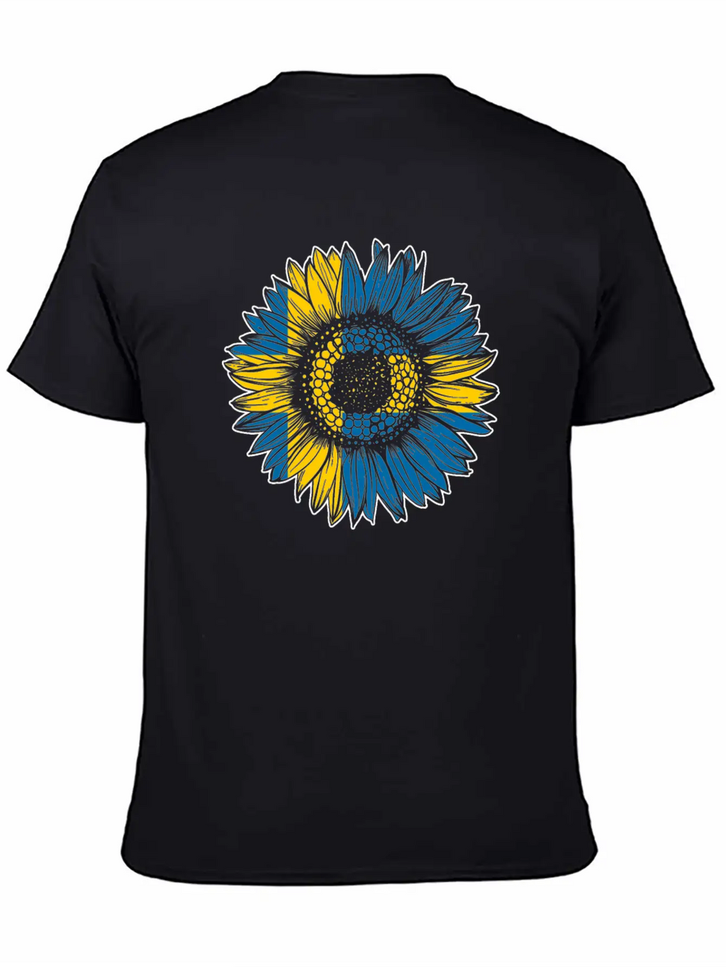 Sweden Flag Sunflower Breathable Soft Cotton T-Shirt – Timeless Casual Look