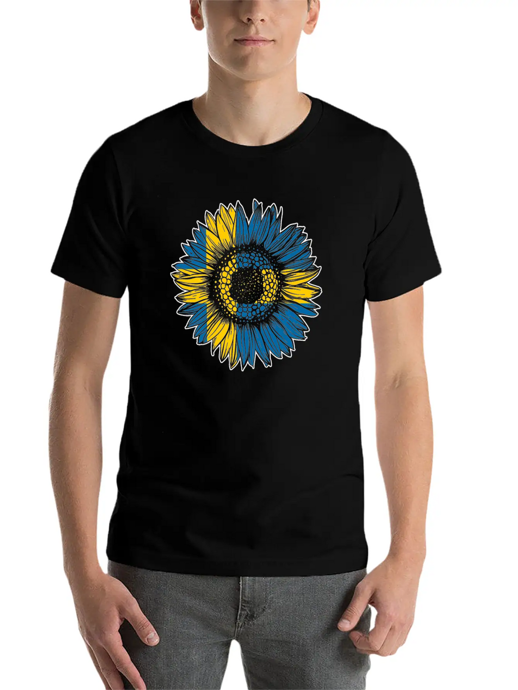 Sweden Flag Sunflower Breathable Soft Cotton T-Shirt – Timeless Casual Look