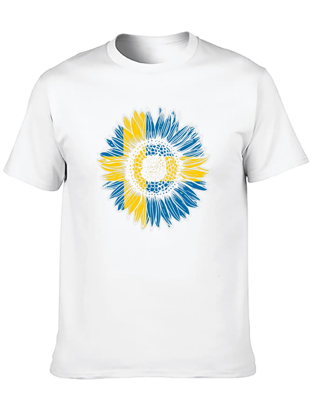Sweden Flag Sunflower Breathable Soft Cotton T-Shirt – Timeless Casual Look
