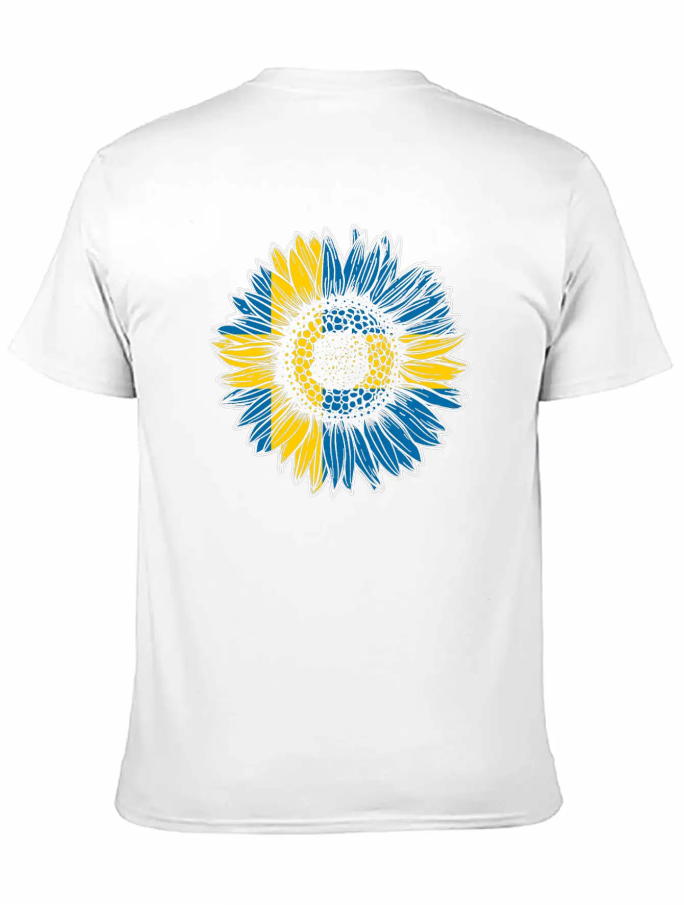 Sweden Flag Sunflower Breathable Soft Cotton T-Shirt – Timeless Casual Look