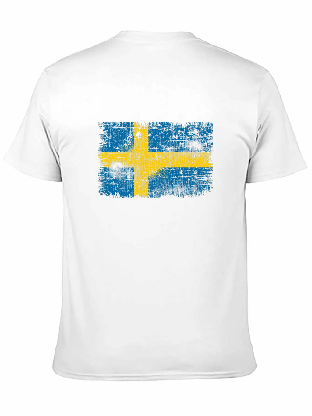 Sweden Flag Unisex Short Sleeve Soft Cotton T-Shirt – Casual Everyday Wear