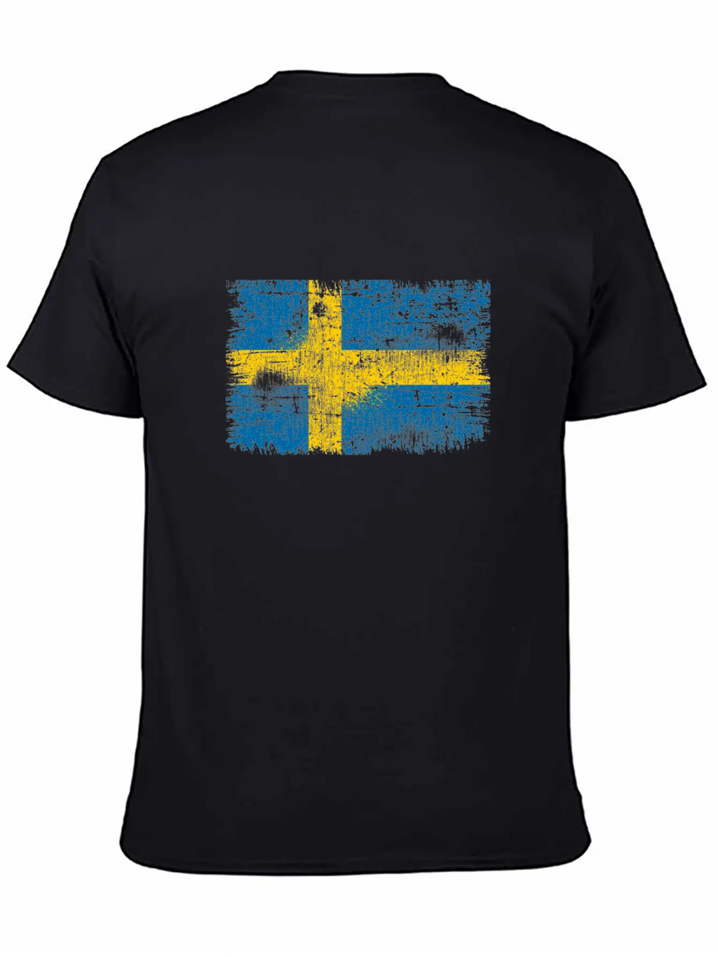 Sweden Flag Unisex Short Sleeve Soft Cotton T-Shirt – Casual Everyday Wear