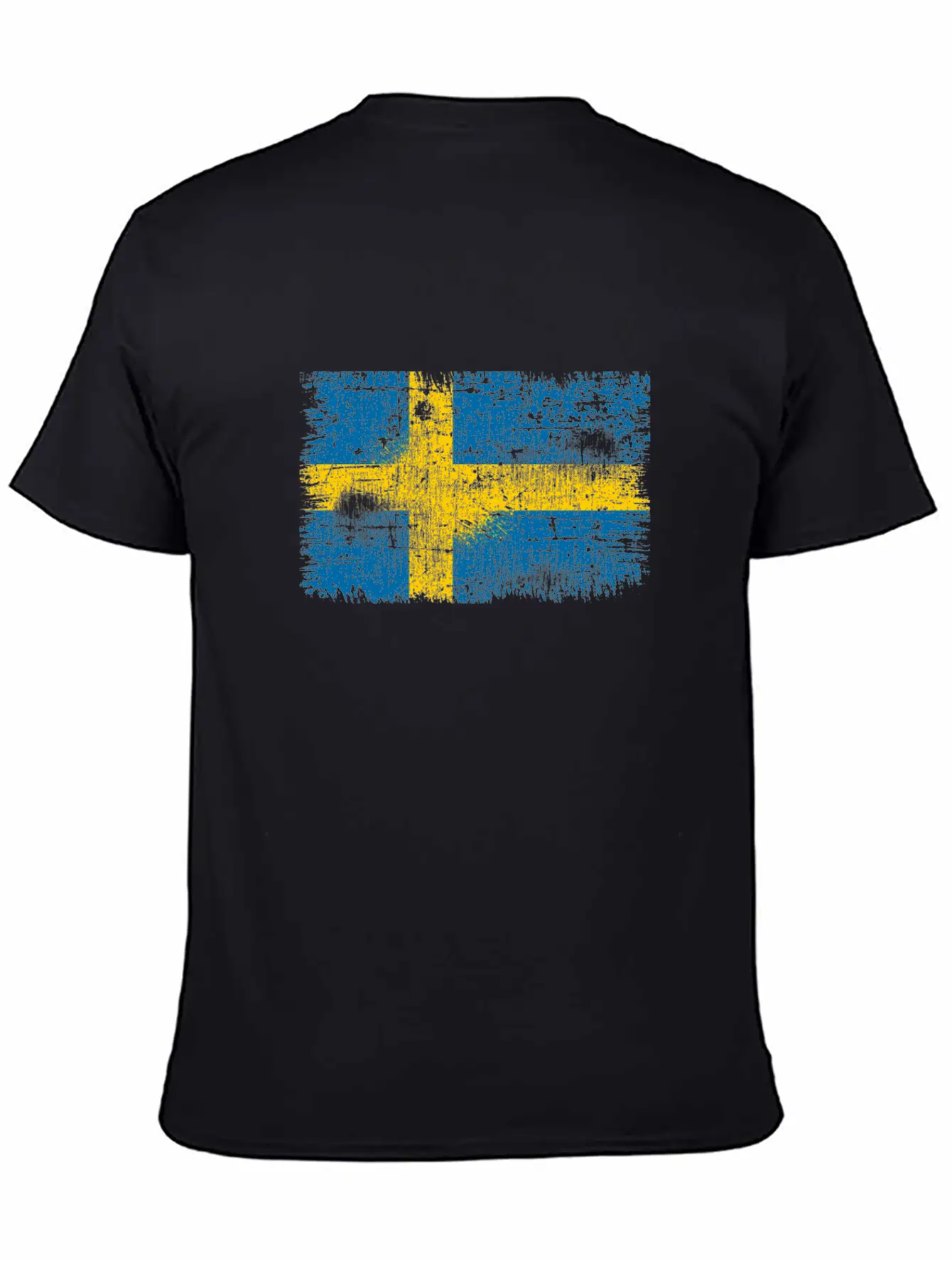 Sweden Flag Unisex Short Sleeve Soft Cotton T-Shirt – Casual Everyday Wear