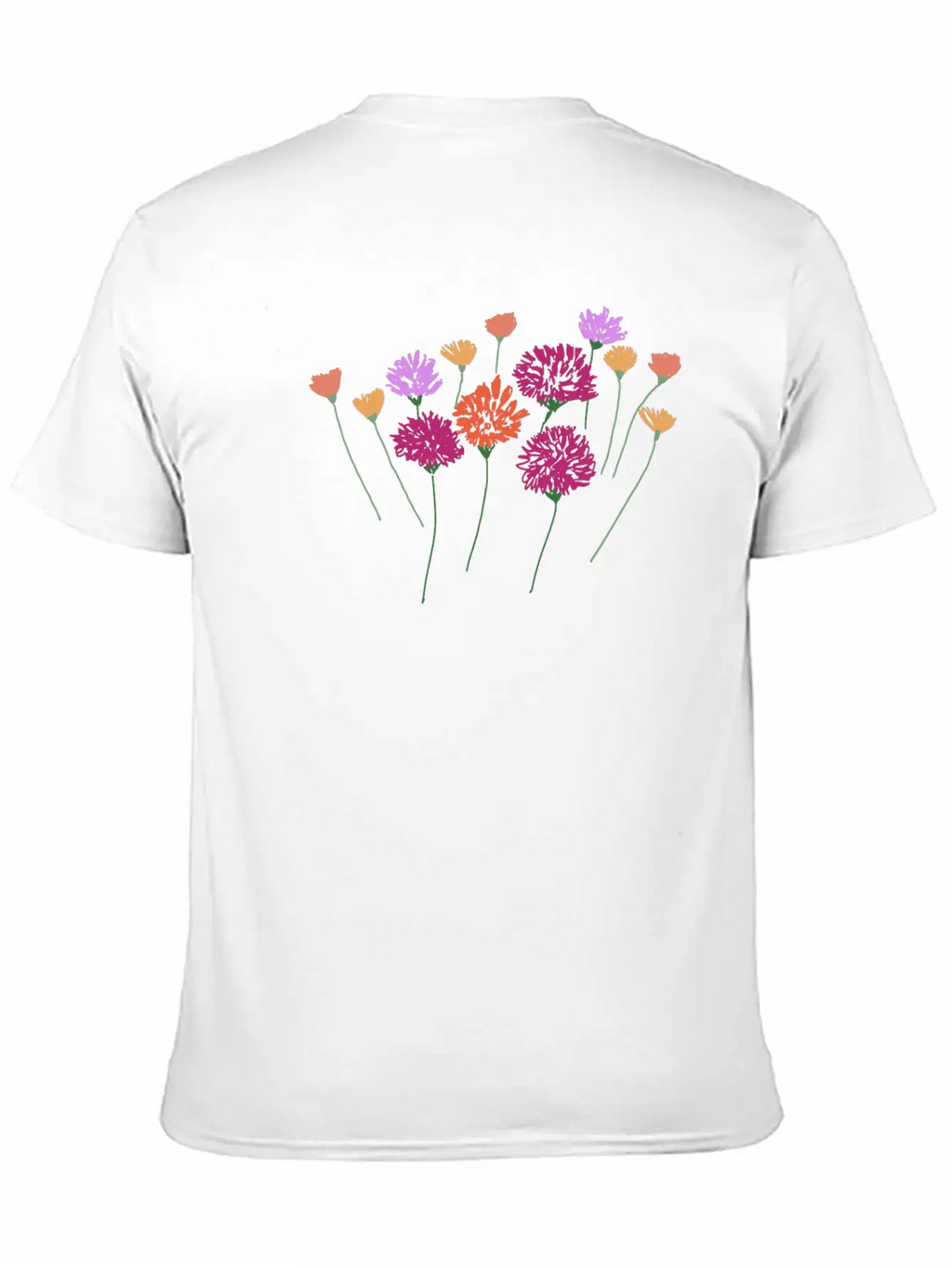 Sweet Floral Unisex Casual T-Shirt – Clean Design For Daily Comfort
