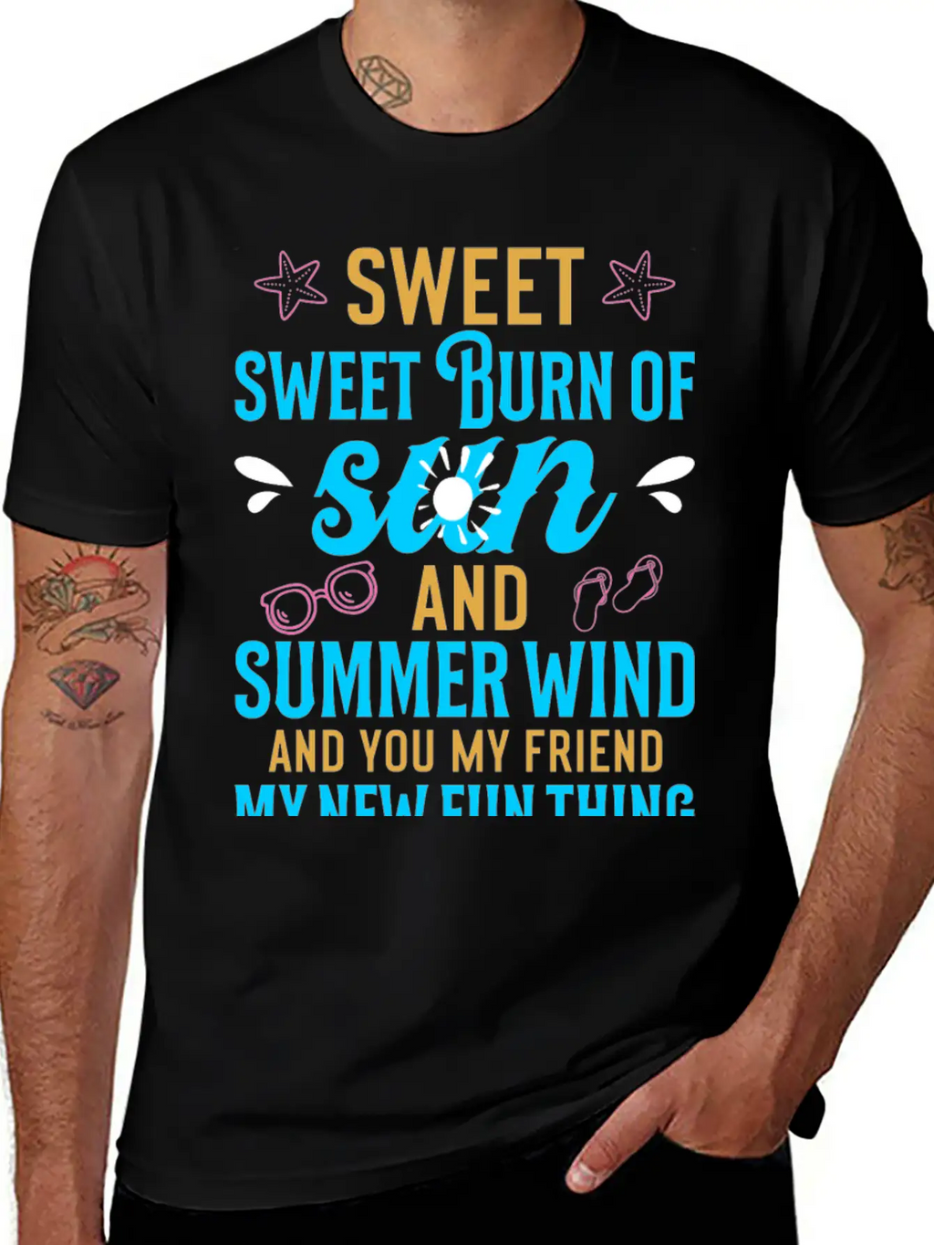 Sweet Sweet Burn Of Sun And Summer Wind Casual Graphic T-Shirt – Simple And Comfortable Daily Wear