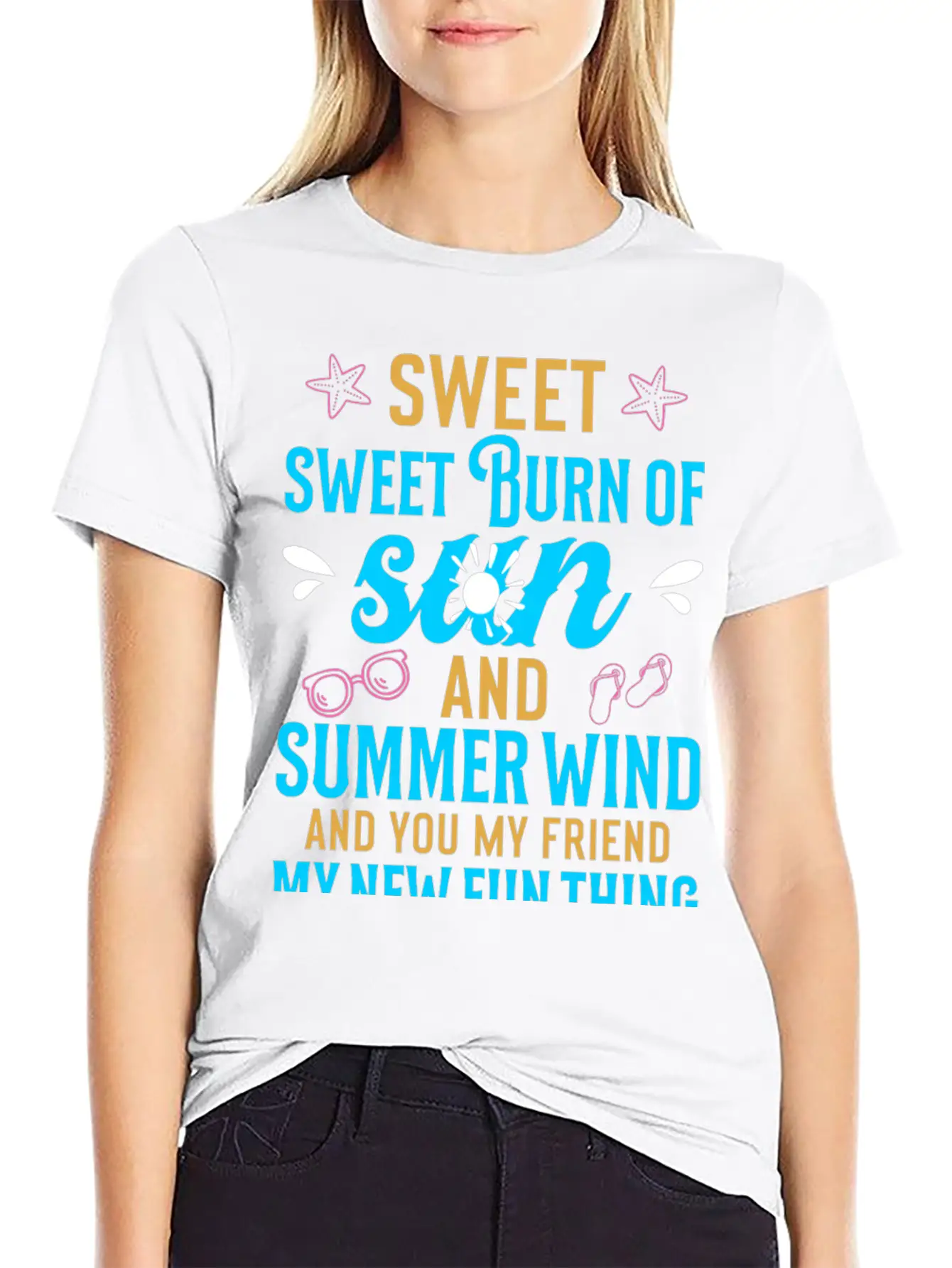 Sweet Sweet Burn Of Sun And Summer Wind Casual Graphic T-Shirt – Simple And Comfortable Daily Wear