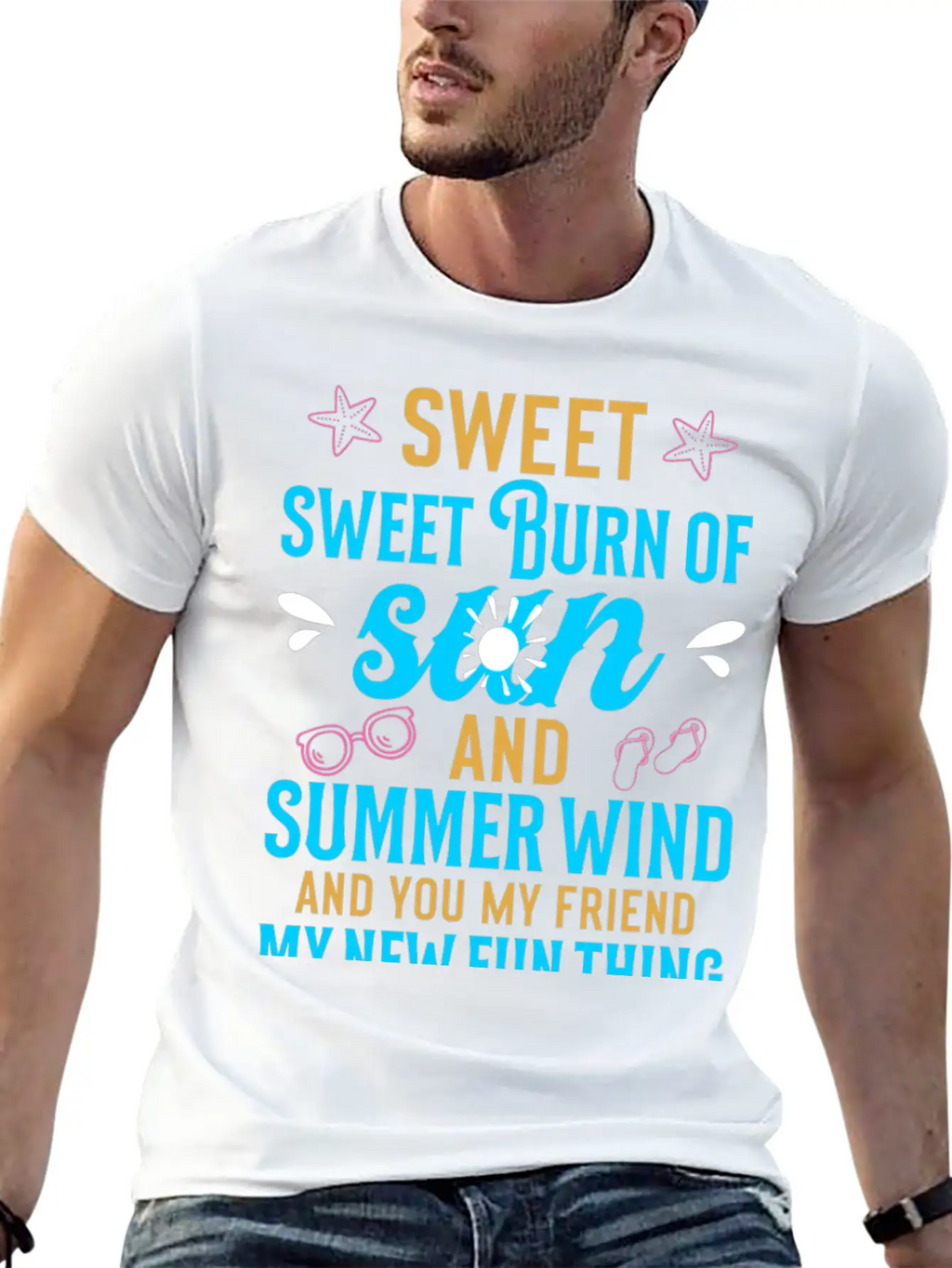 Sweet Sweet Burn Of Sun And Summer Wind Casual Graphic T-Shirt – Simple And Comfortable Daily Wear