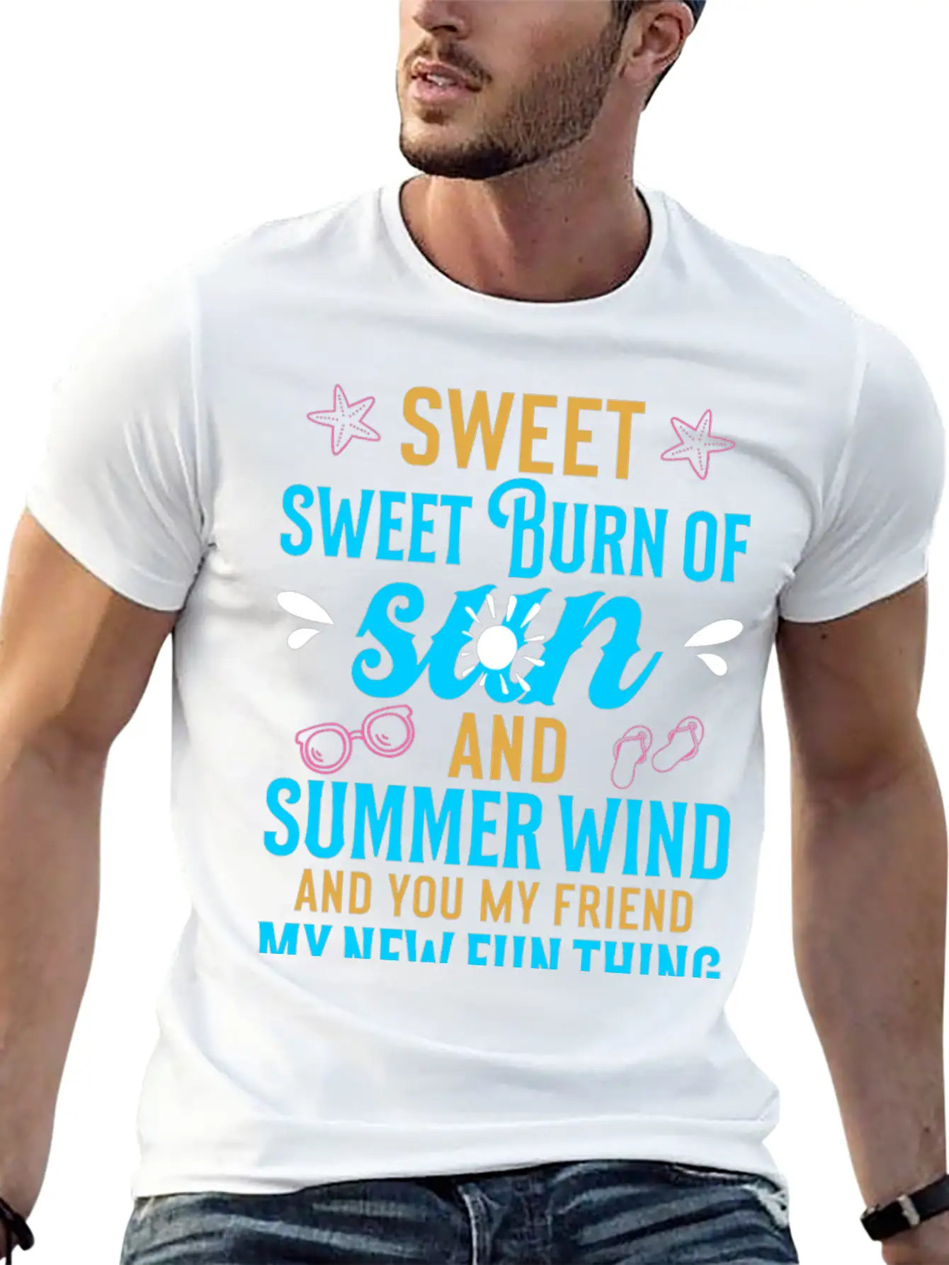 Sweet Sweet Burn Of Sun And Summer Wind Casual Graphic T-Shirt – Simple And Comfortable Daily Wear