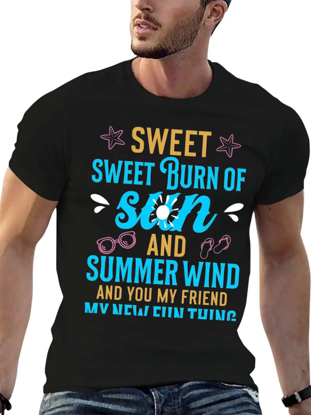 Sweet Sweet Burn Of Sun And Summer Wind Casual Graphic T-Shirt – Simple And Comfortable Daily Wear