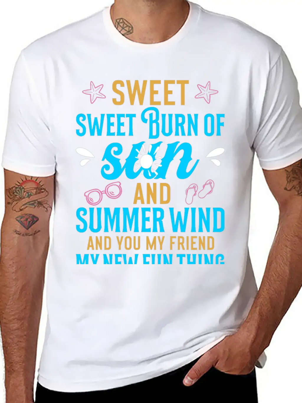 Sweet Sweet Burn Of Sun And Summer Wind Casual Graphic T-Shirt – Simple And Comfortable Daily Wear