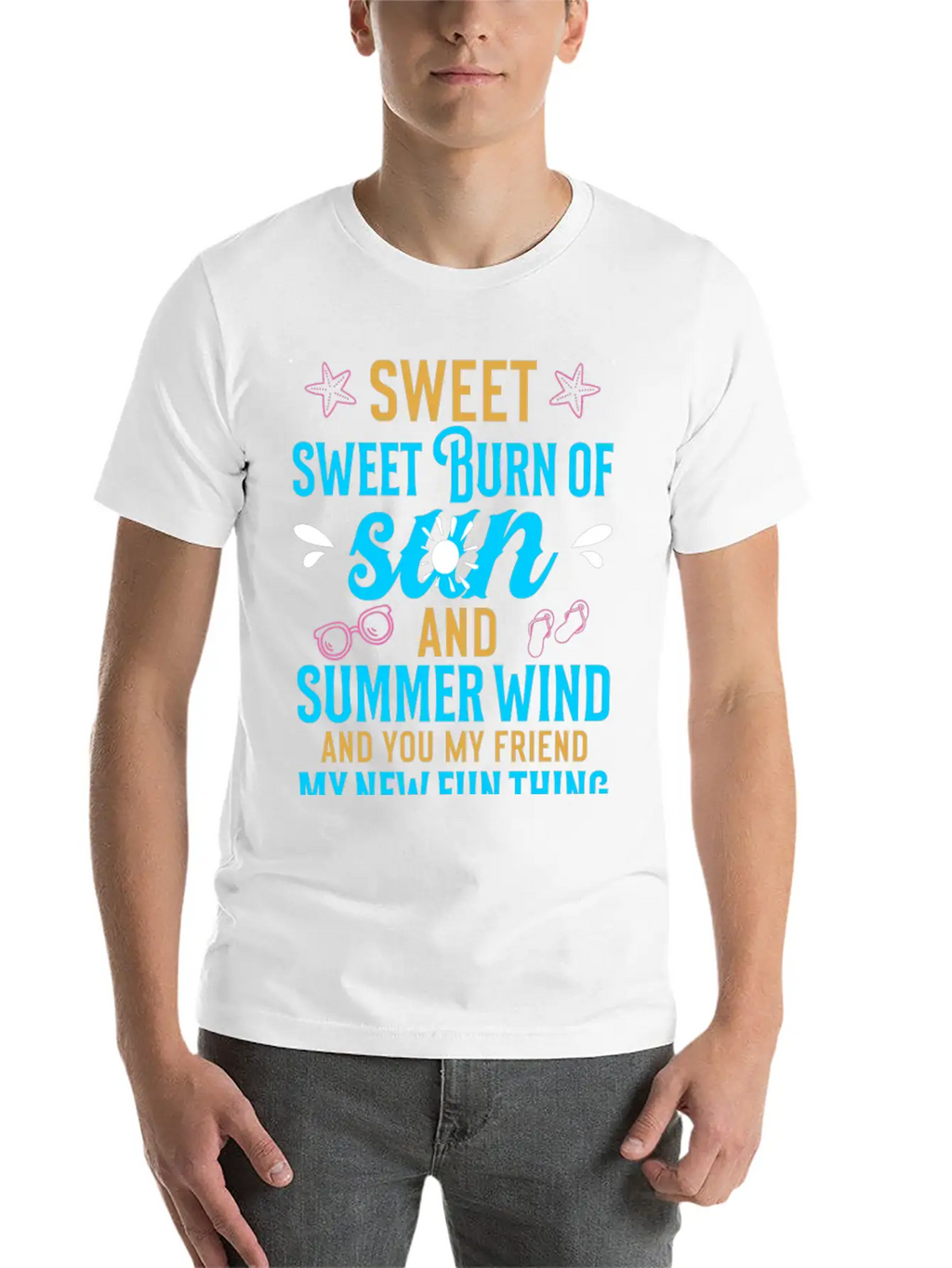 Sweet Sweet Burn Of Sun And Summer Wind Casual Graphic T-Shirt – Simple And Comfortable Daily Wear
