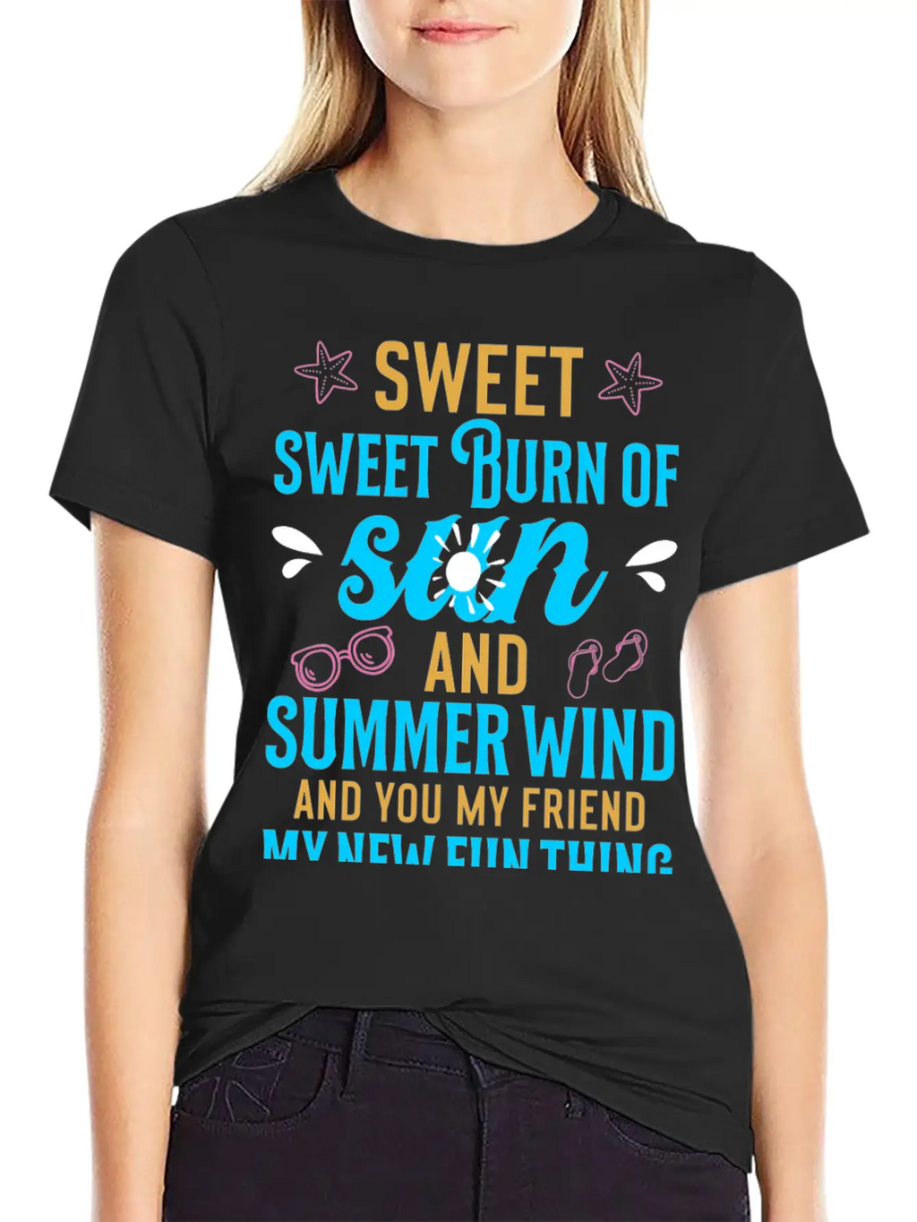 Sweet Sweet Burn Of Sun And Summer Wind Casual Graphic T-Shirt – Simple And Comfortable Daily Wear