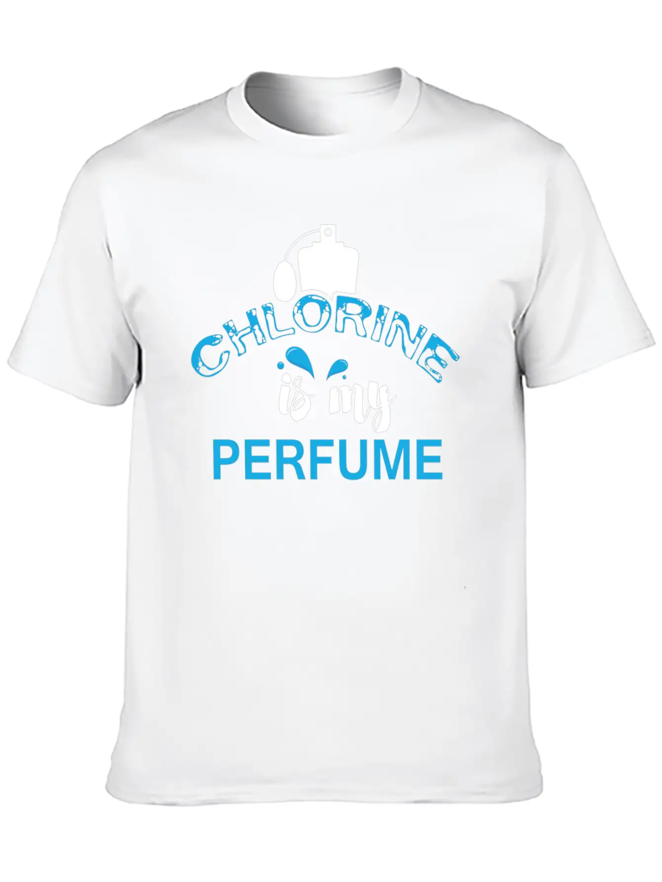 Swimmer - Chlorine Is My Perfume Essential Cotton Tee For Daily Outfits – Unisex Style