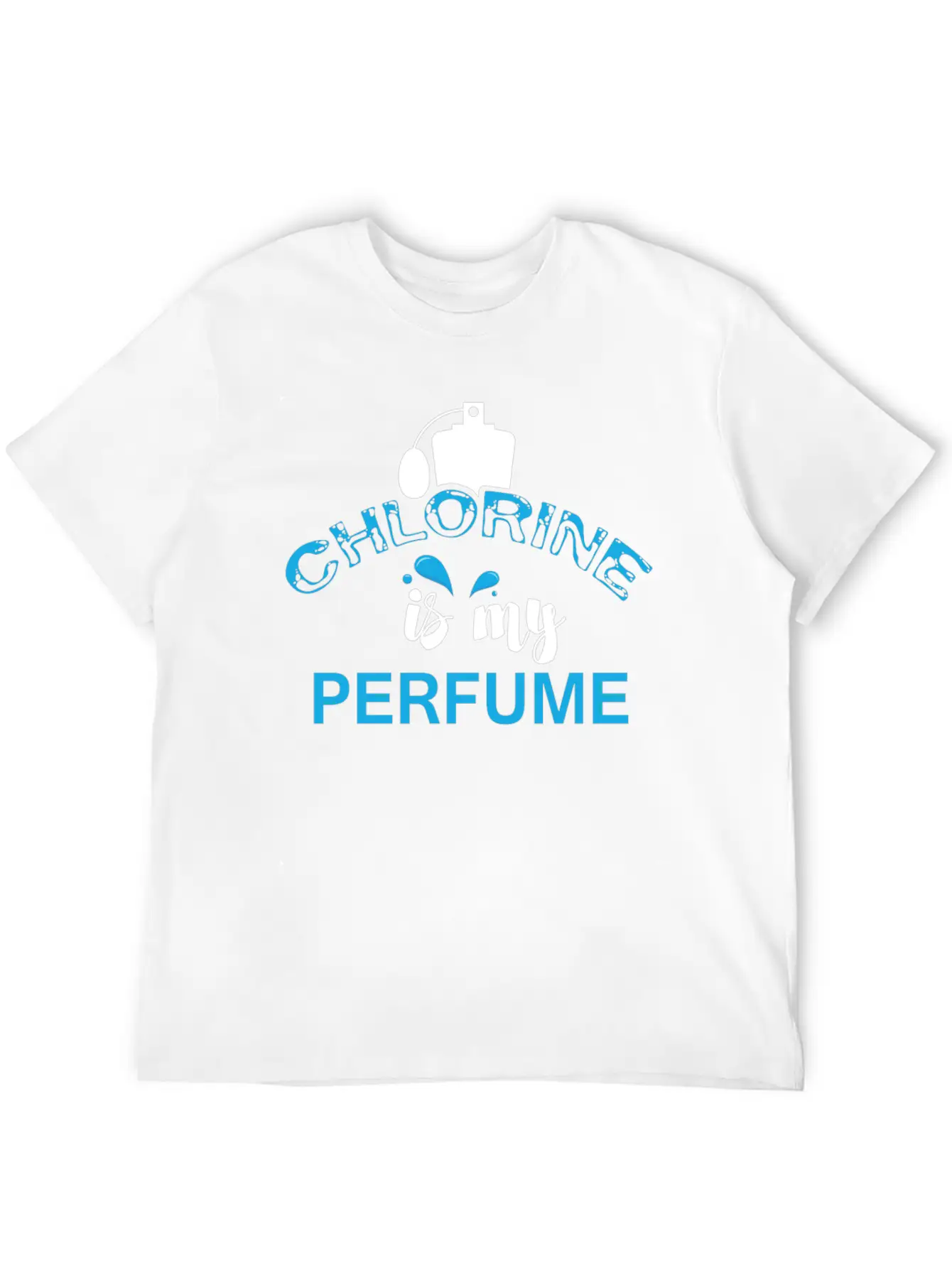 Swimmer - Chlorine Is My Perfume Essential Cotton Tee For Daily Outfits – Unisex Style