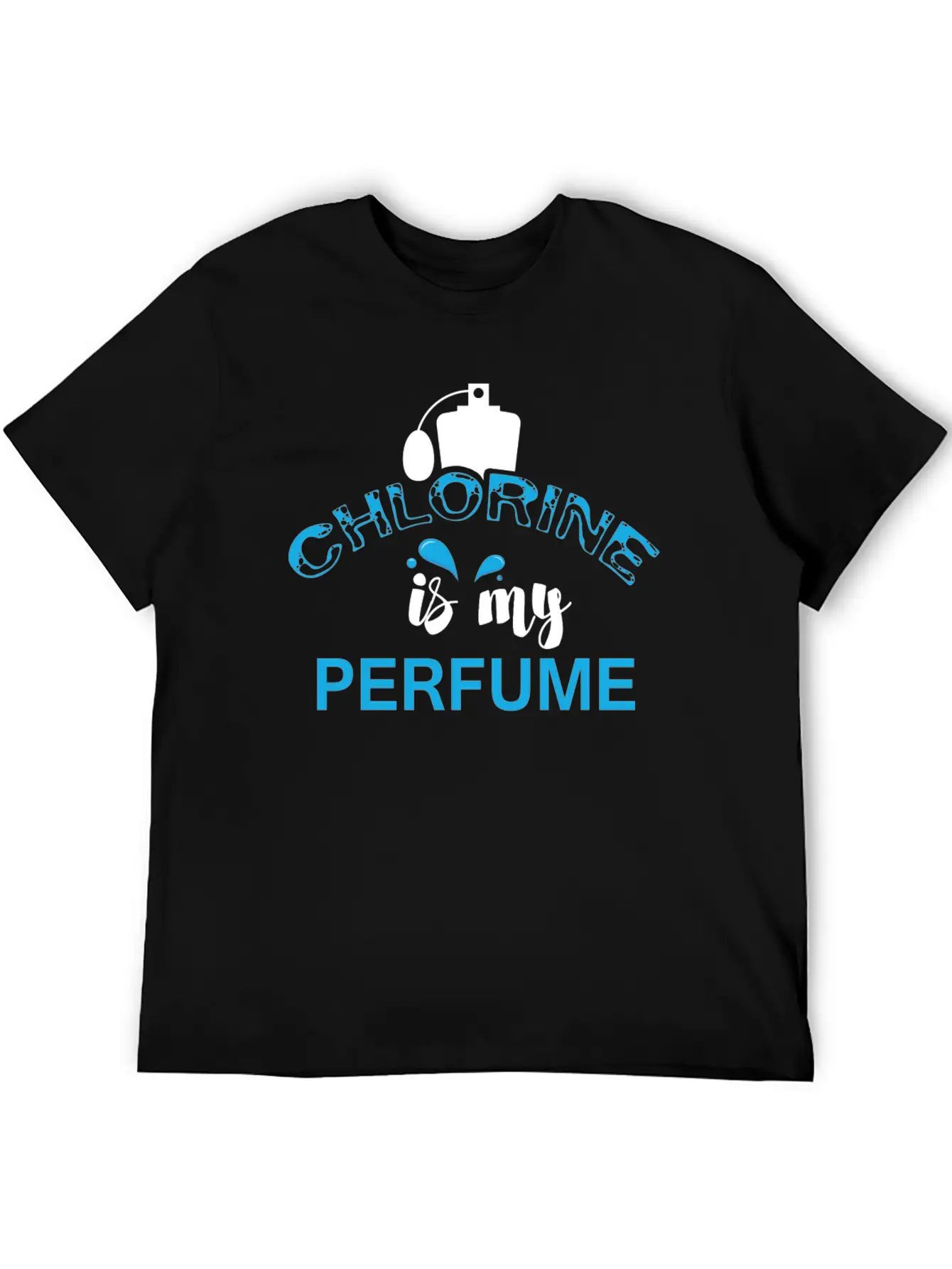 Swimmer - Chlorine Is My Perfume Essential Cotton Tee For Daily Outfits – Unisex Style