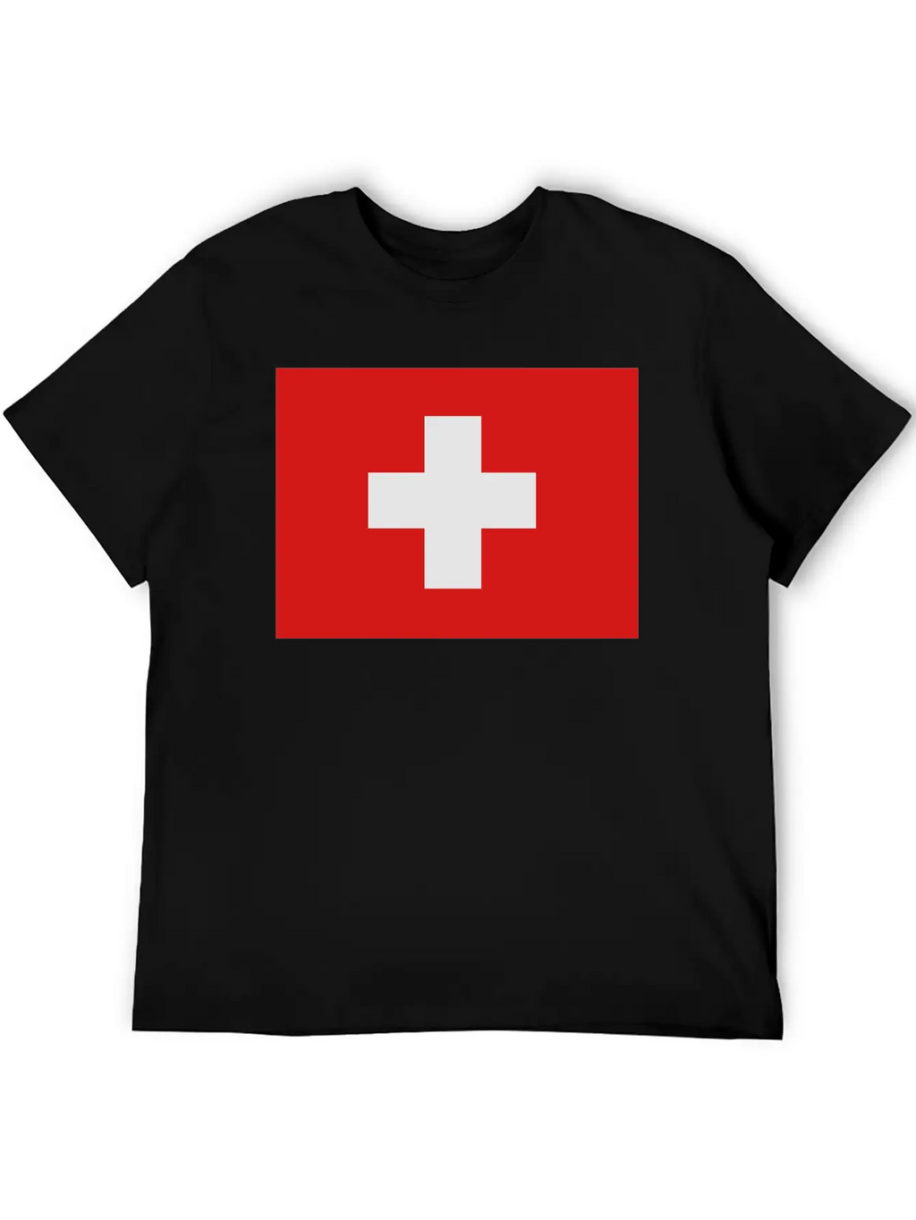 Swiss Flag Breathable Soft Cotton T-Shirt – Timeless Casual Look