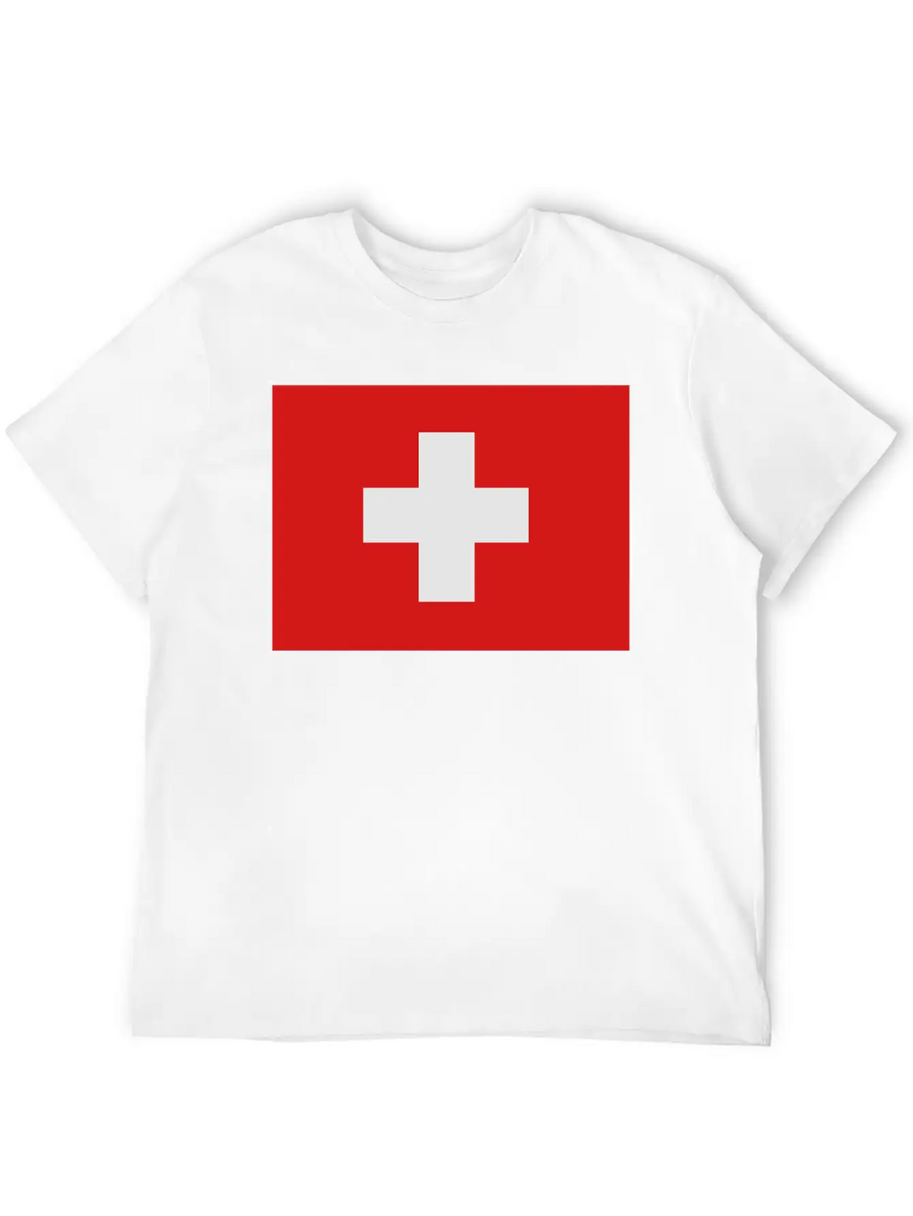 Swiss Flag Breathable Soft Cotton T-Shirt – Timeless Casual Look