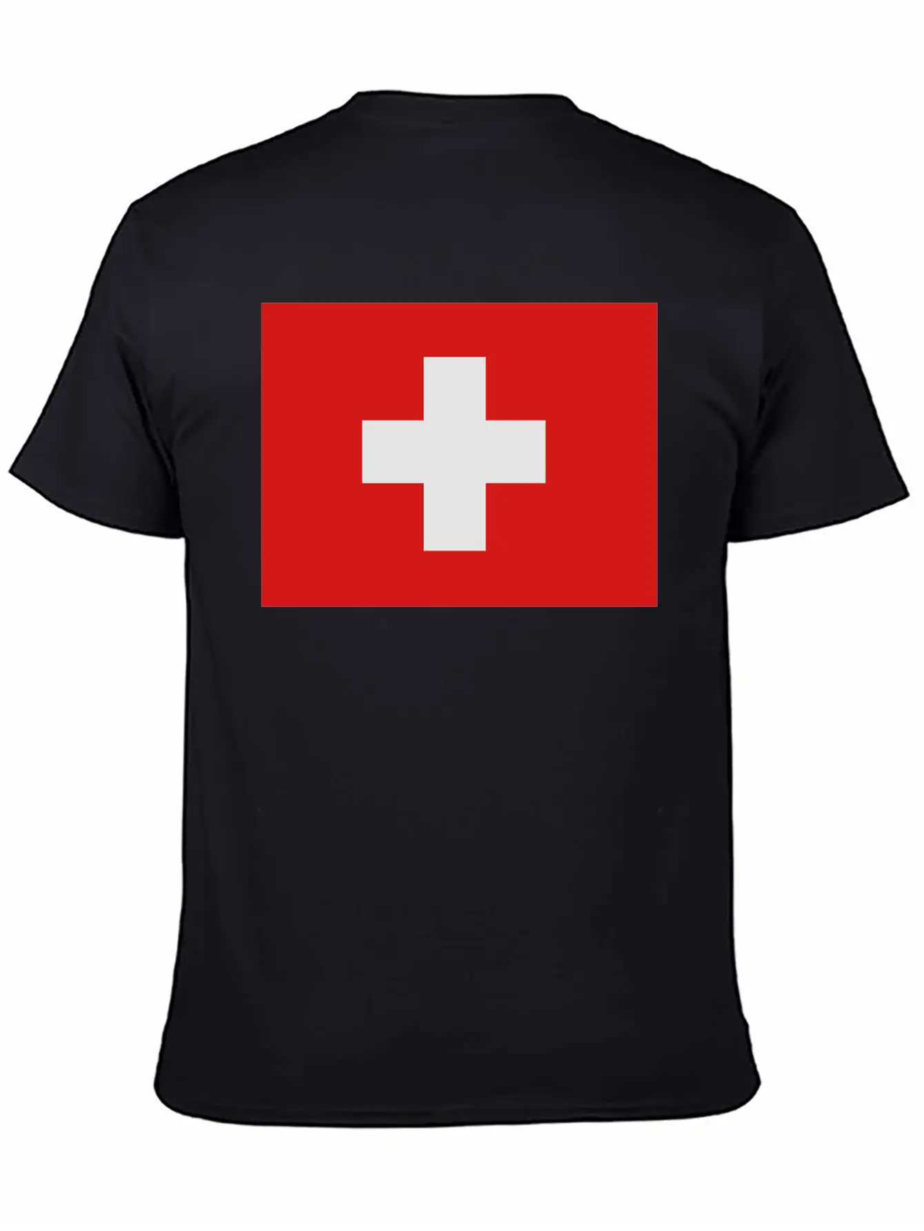 Swiss Flag Breathable Soft Cotton T-Shirt – Timeless Casual Look