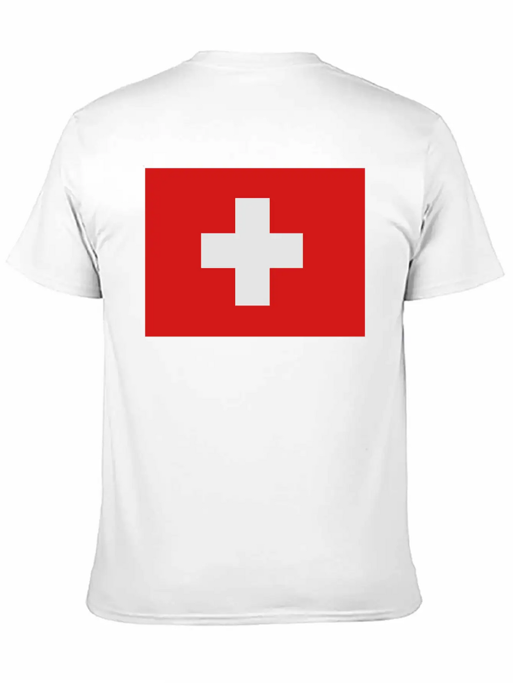 Swiss Flag Breathable Soft Cotton T-Shirt – Timeless Casual Look