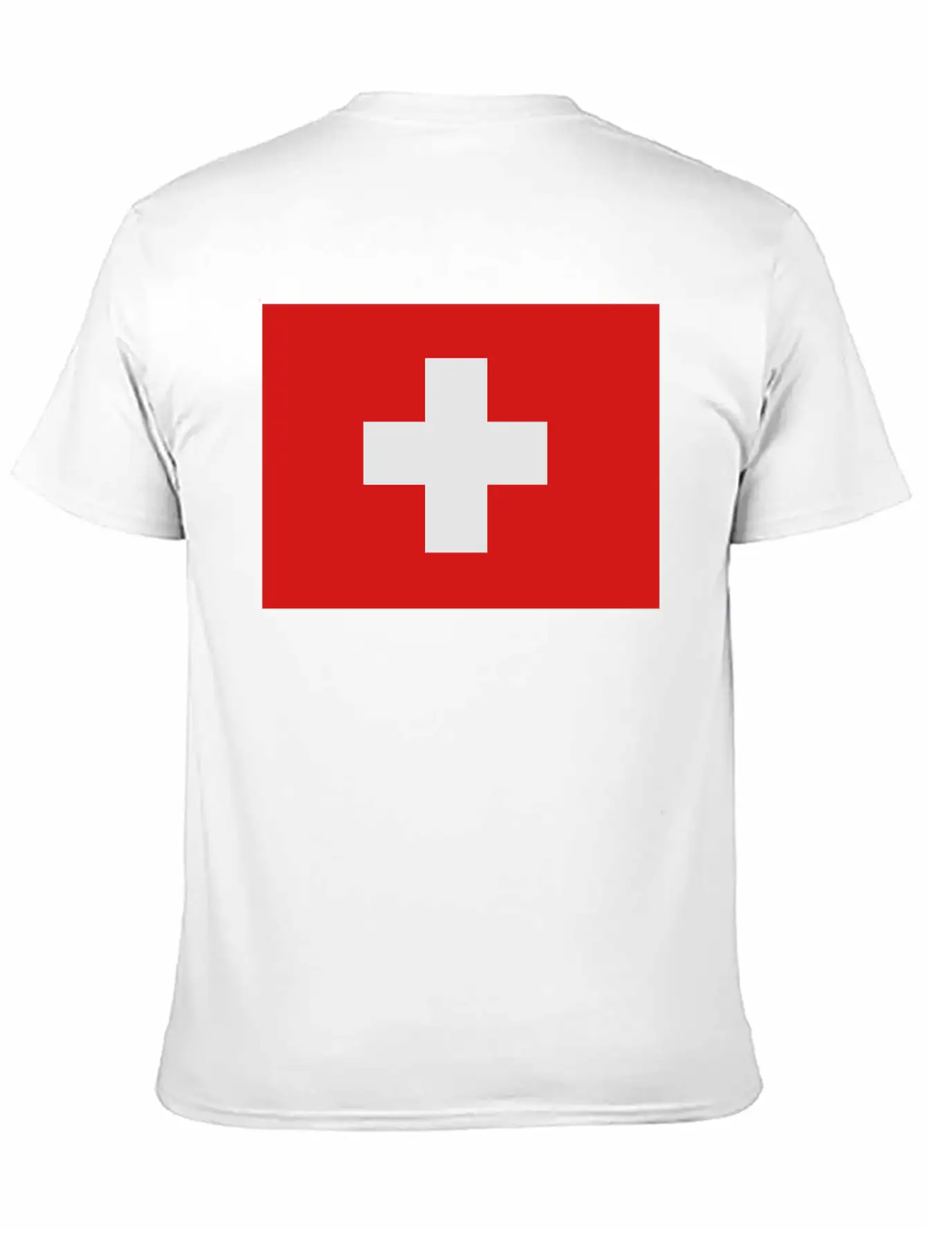 Swiss Flag Breathable Soft Cotton T-Shirt – Timeless Casual Look