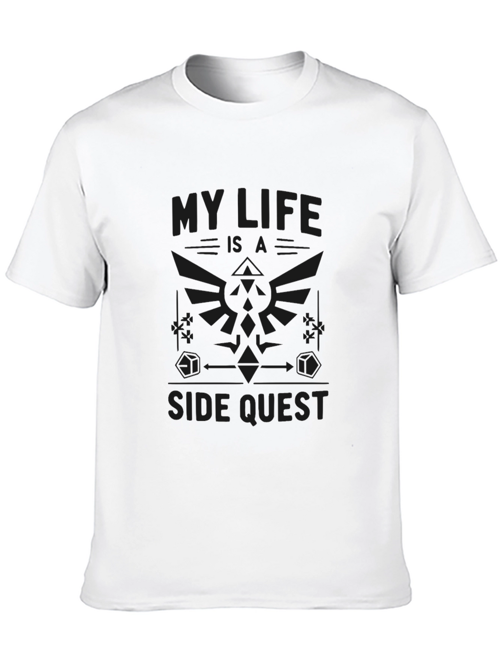 My Life is a Side Quest Black Graphic Tee