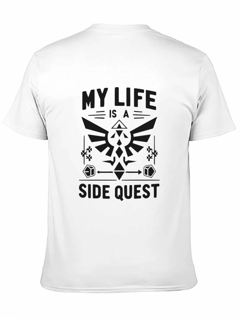 My Life is a Side Quest Black Graphic Tee