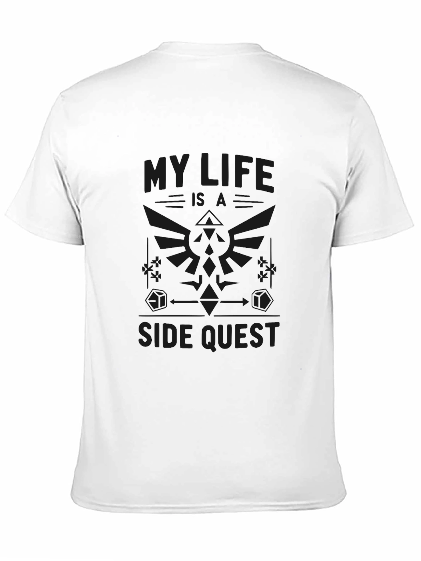 My Life is a Side Quest Black Graphic Tee