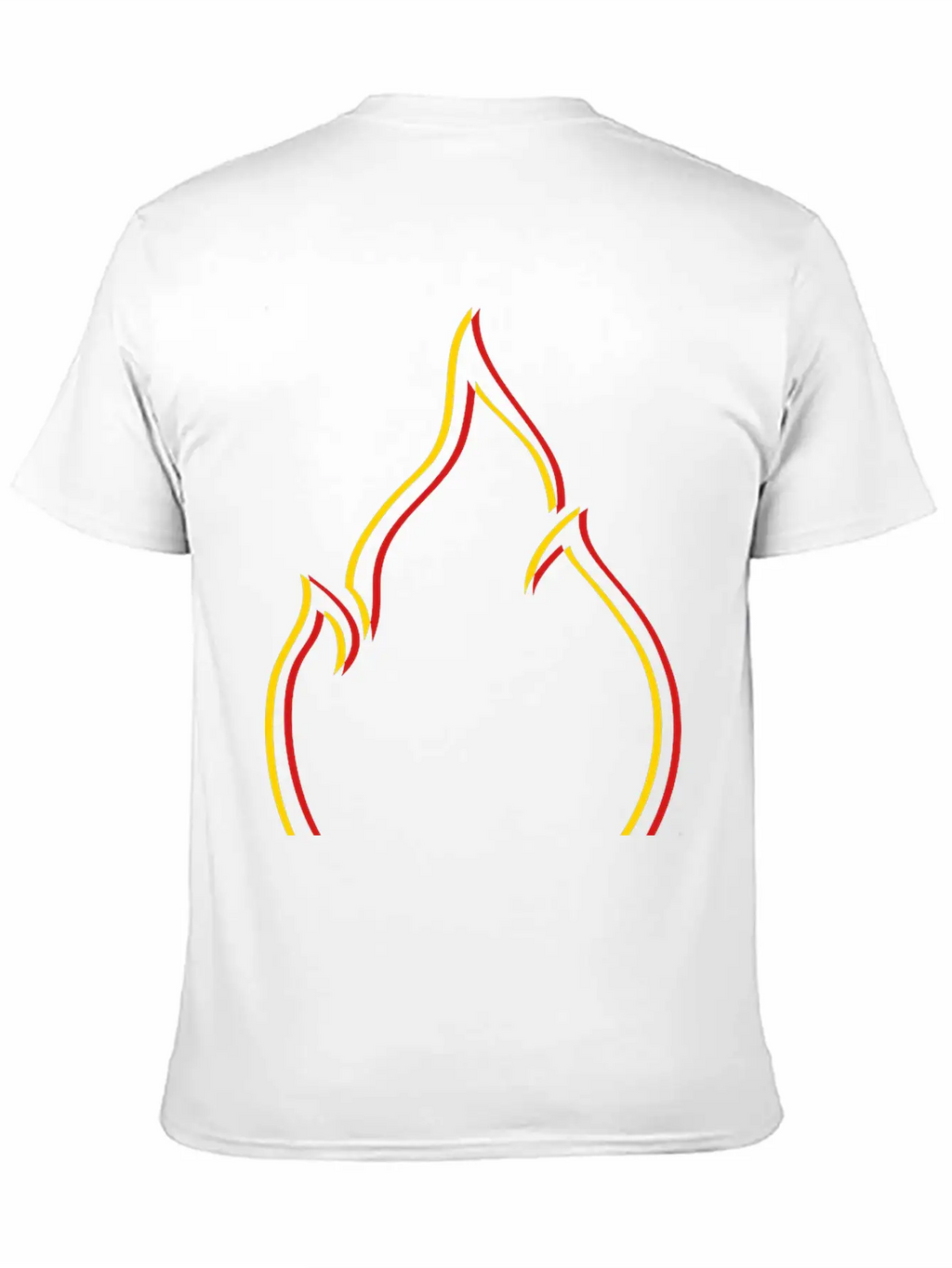 Symbol Fire Flame Unisex Casual T-Shirt – Clean Design For Daily Comfort