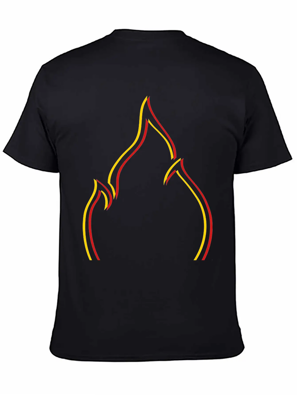 Symbol Fire Flame Unisex Casual T-Shirt – Clean Design For Daily Comfort