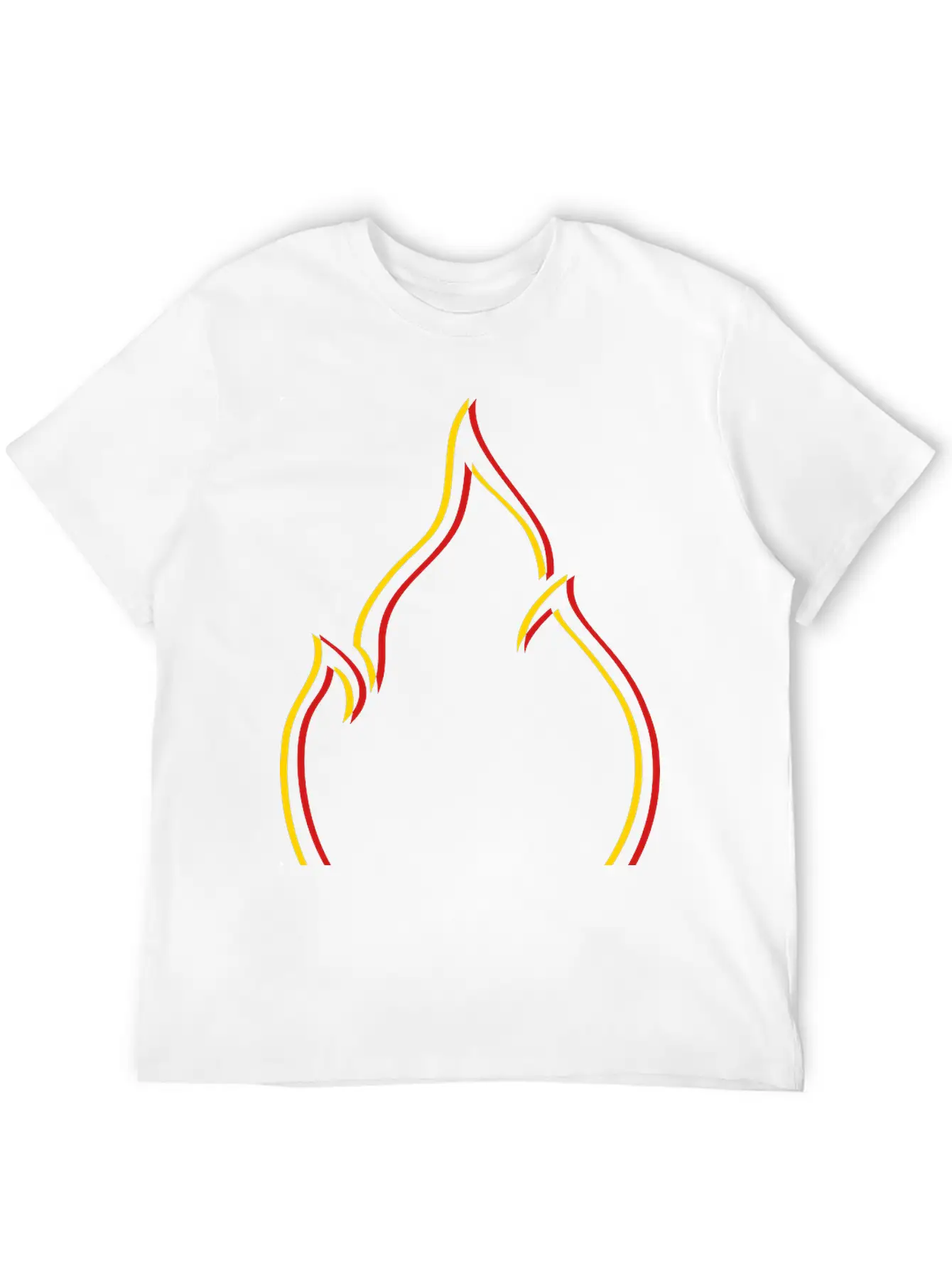 Symbol Fire Flame Unisex Casual T-Shirt – Clean Design For Daily Comfort