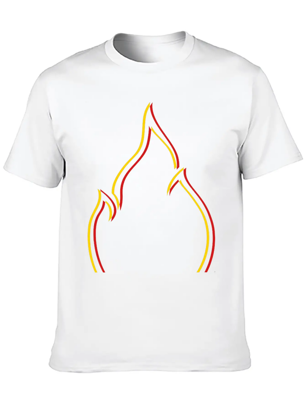 Symbol Fire Flame Unisex Casual T-Shirt – Clean Design For Daily Comfort