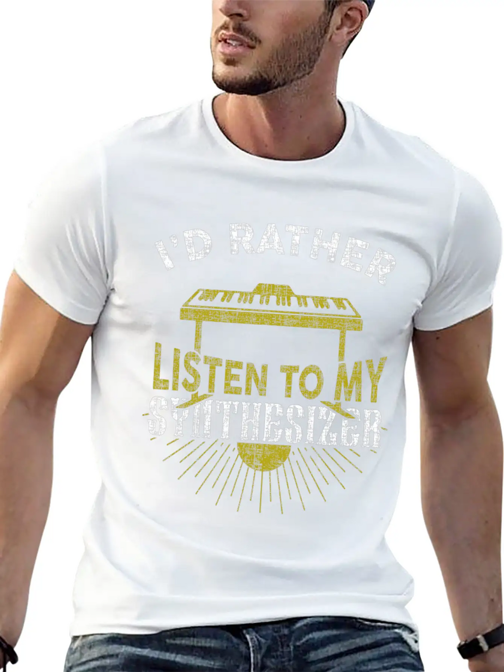 Synthesizer Unisex Short Sleeve Soft Cotton T-Shirt – Casual Everyday Wear