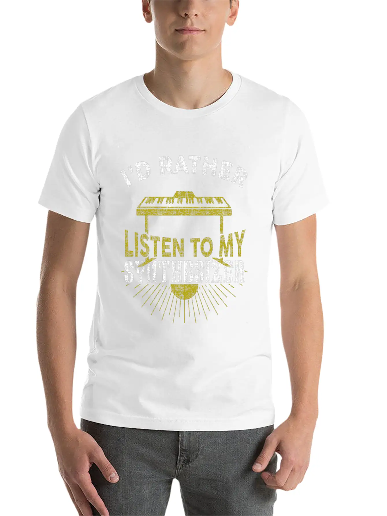 Synthesizer Unisex Short Sleeve Soft Cotton T-Shirt – Casual Everyday Wear