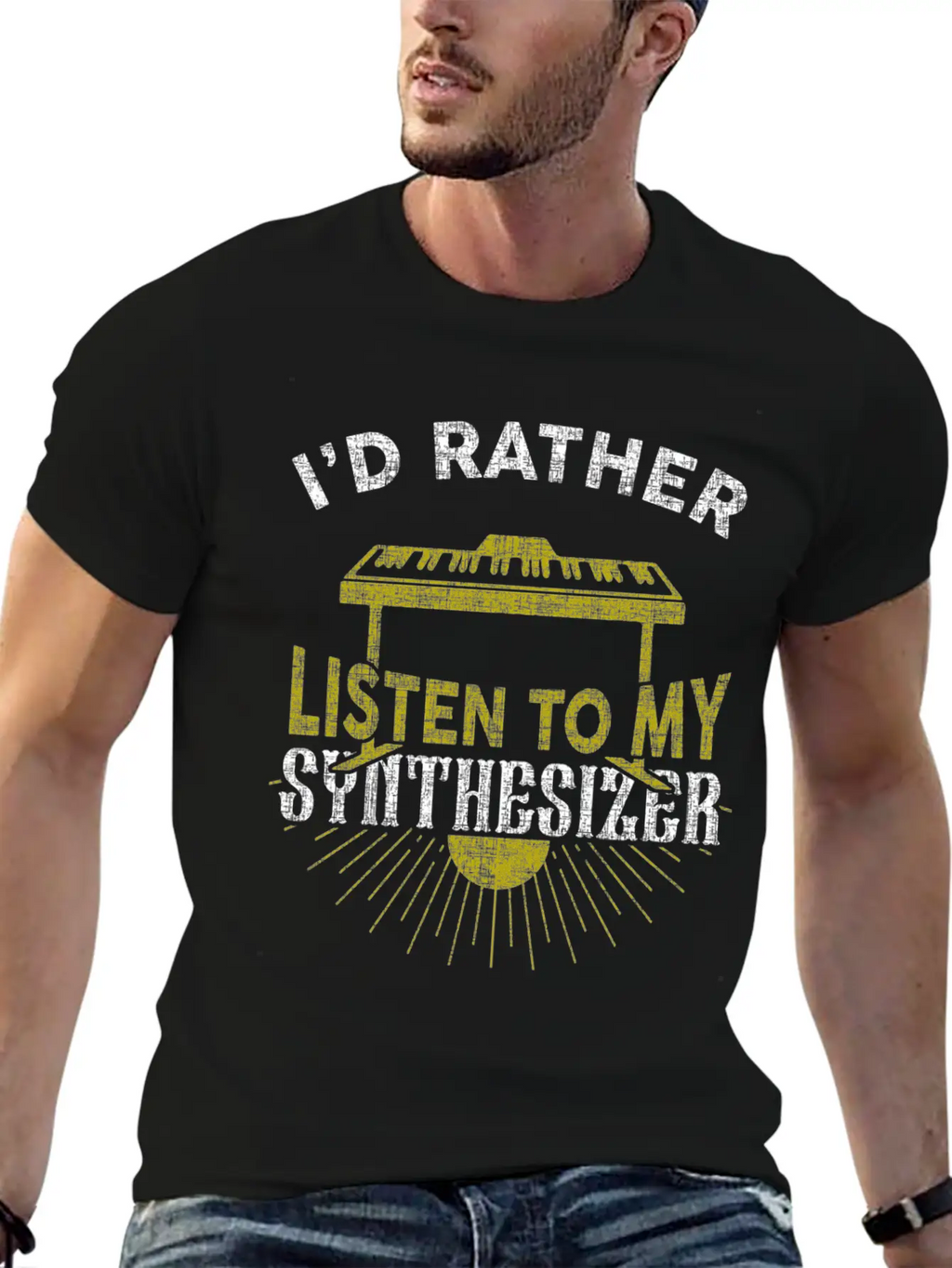 Synthesizer Unisex Short Sleeve Soft Cotton T-Shirt – Casual Everyday Wear