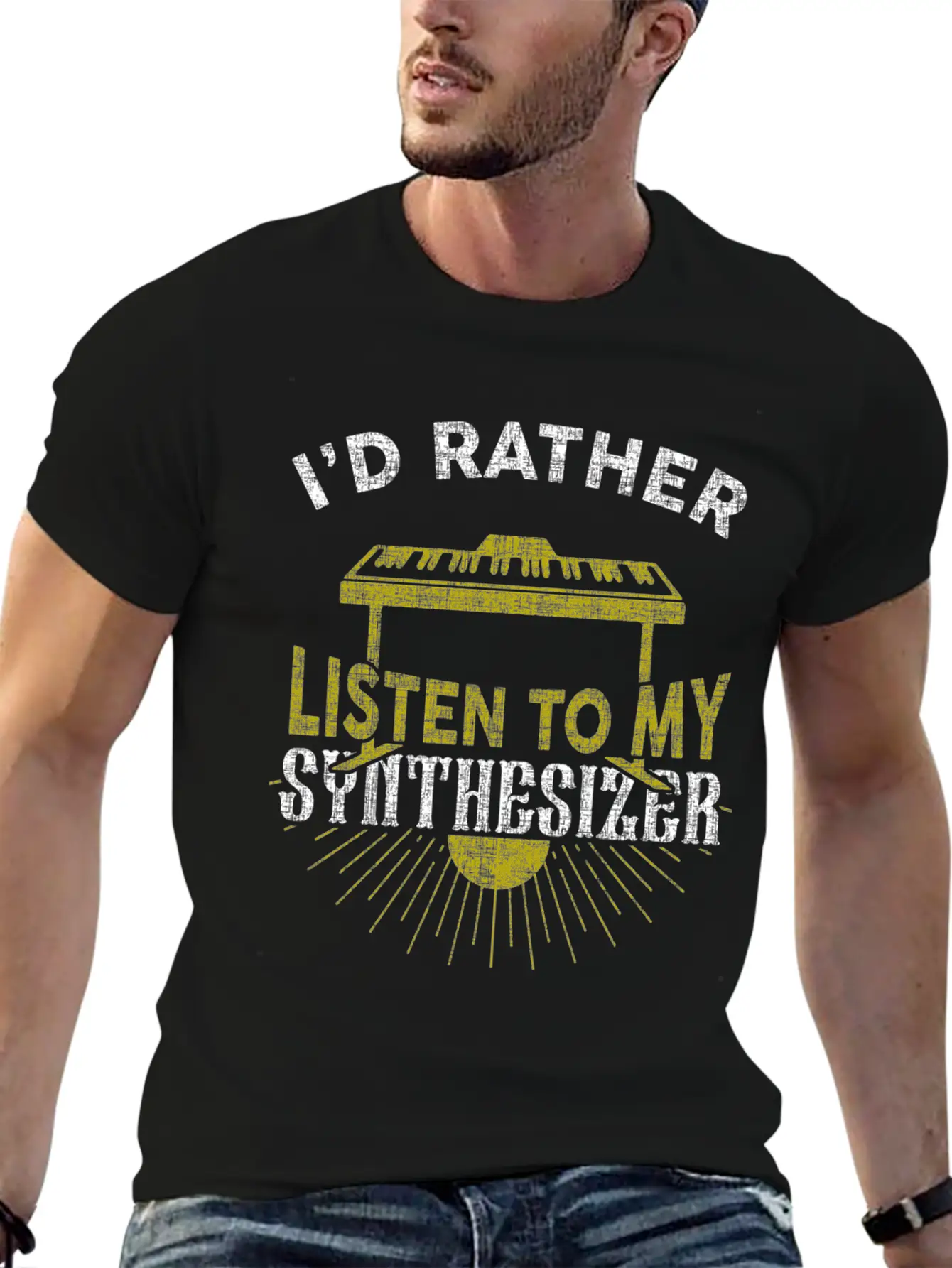 Synthesizer Unisex Short Sleeve Soft Cotton T-Shirt – Casual Everyday Wear