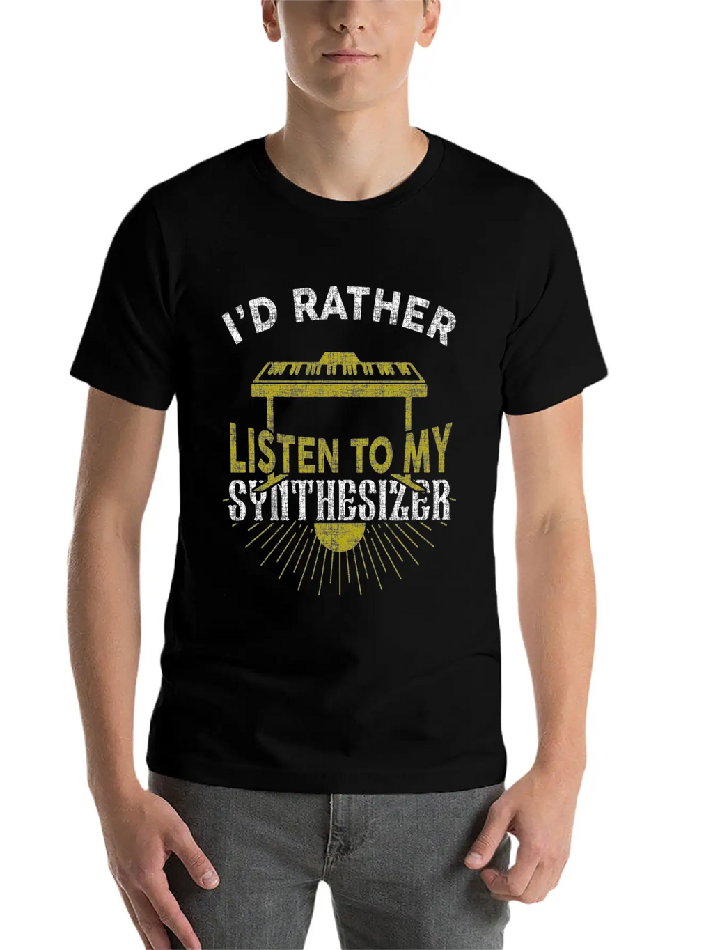 Synthesizer Unisex Short Sleeve Soft Cotton T-Shirt – Casual Everyday Wear