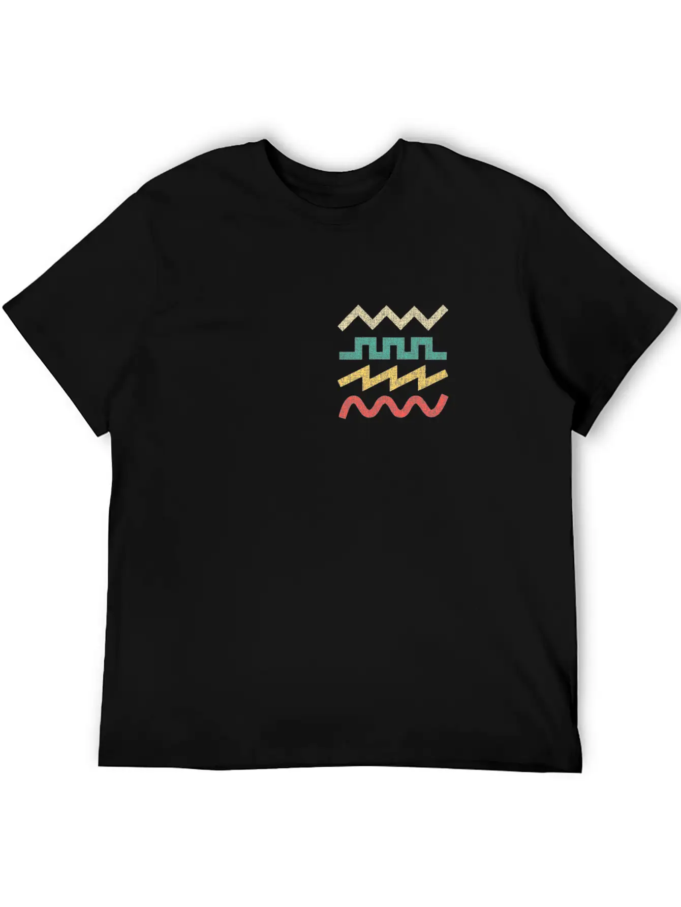 Synthesizer Waveform For Electronic Musician Breathable Soft Cotton T-Shirt – Timeless Casual Look