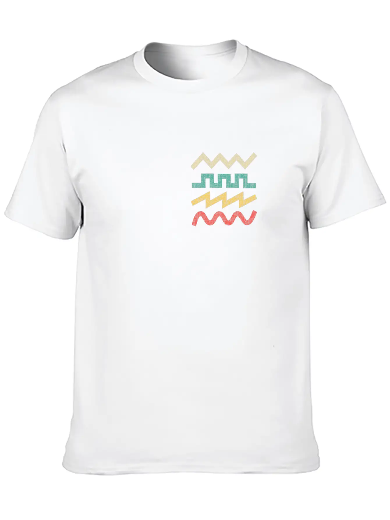 Synthesizer Waveform For Electronic Musician Breathable Soft Cotton T-Shirt – Timeless Casual Look
