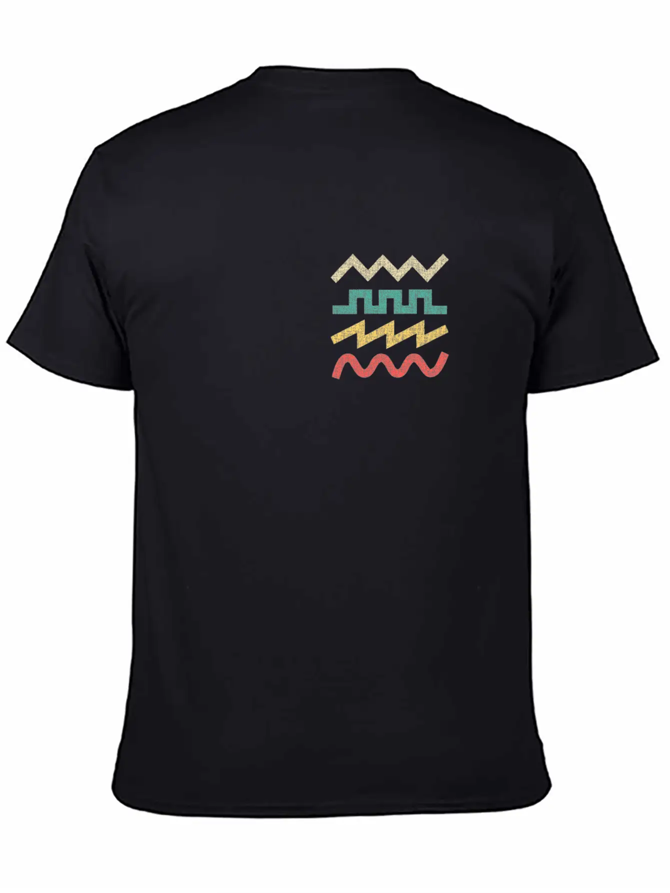 Synthesizer Waveform For Electronic Musician Breathable Soft Cotton T-Shirt – Timeless Casual Look
