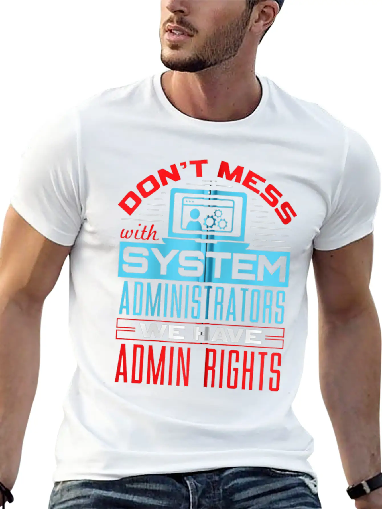 System Administrator And Classic Fit Graphic Tee For Daily Comfort – Unisex Cotton Shirt