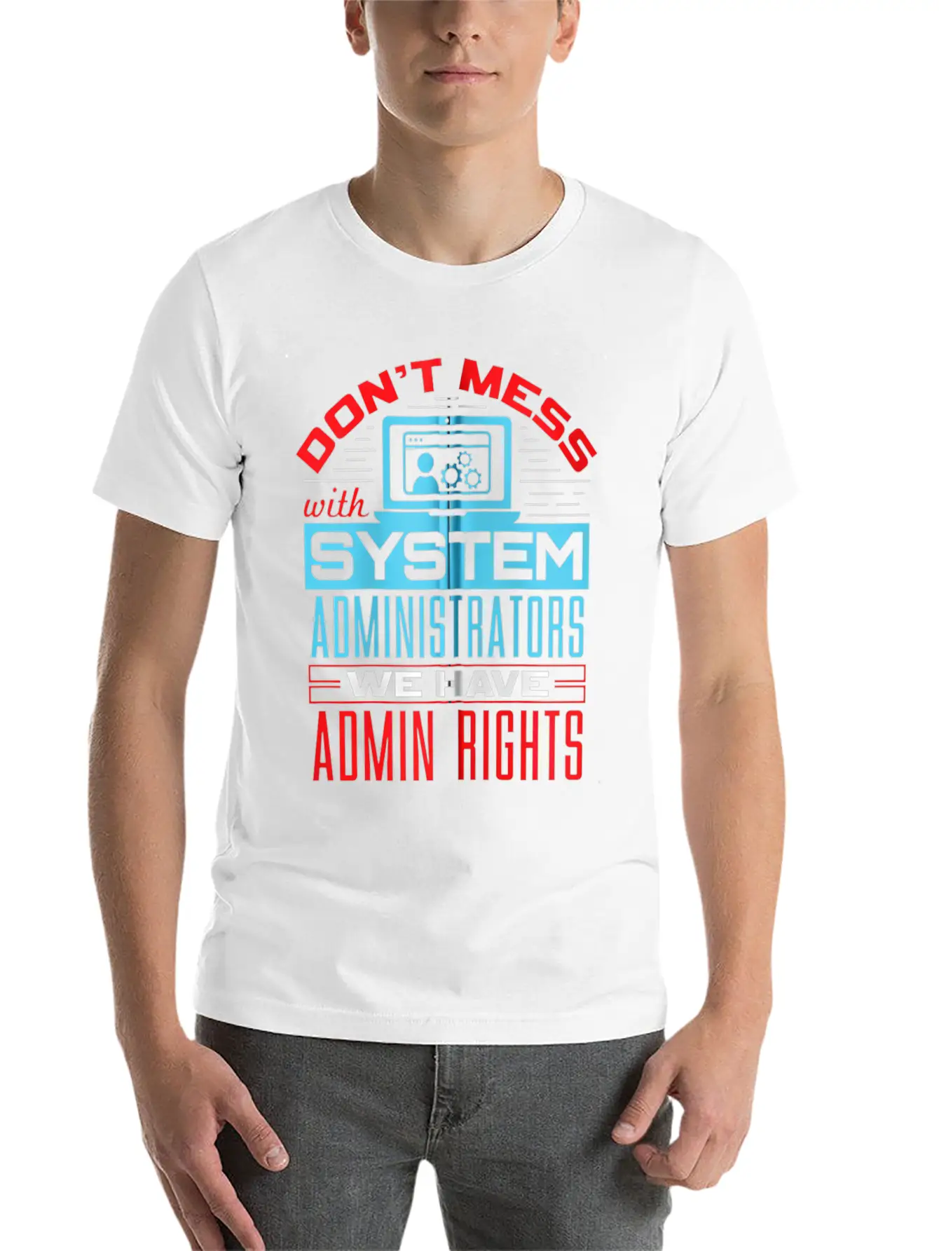 System Administrator And Classic Fit Graphic Tee For Daily Comfort – Unisex Cotton Shirt