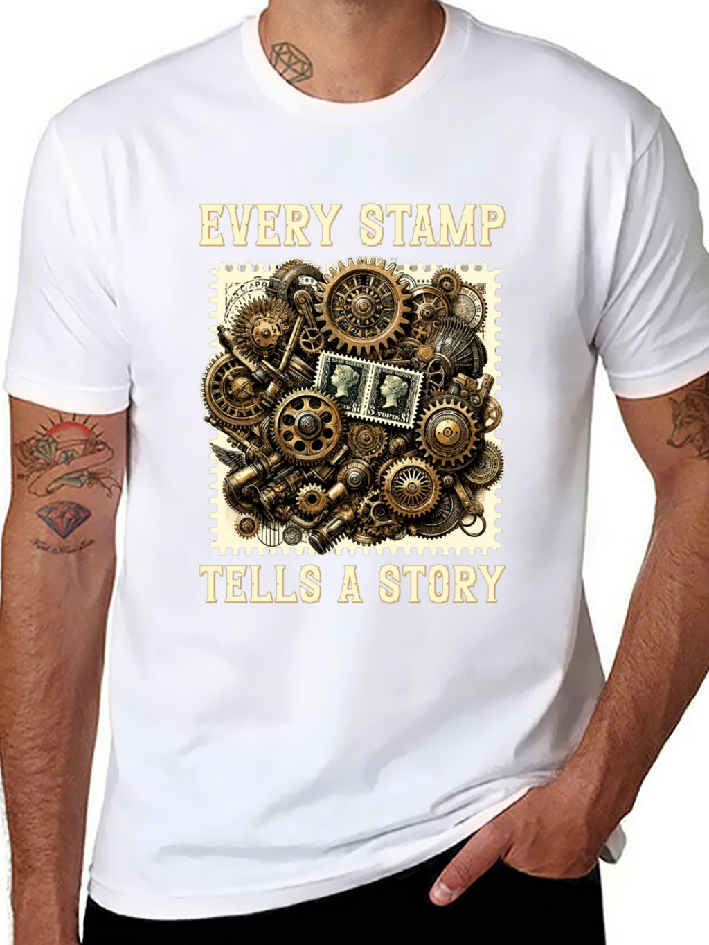Steampunk Stamp Story T-Shirt