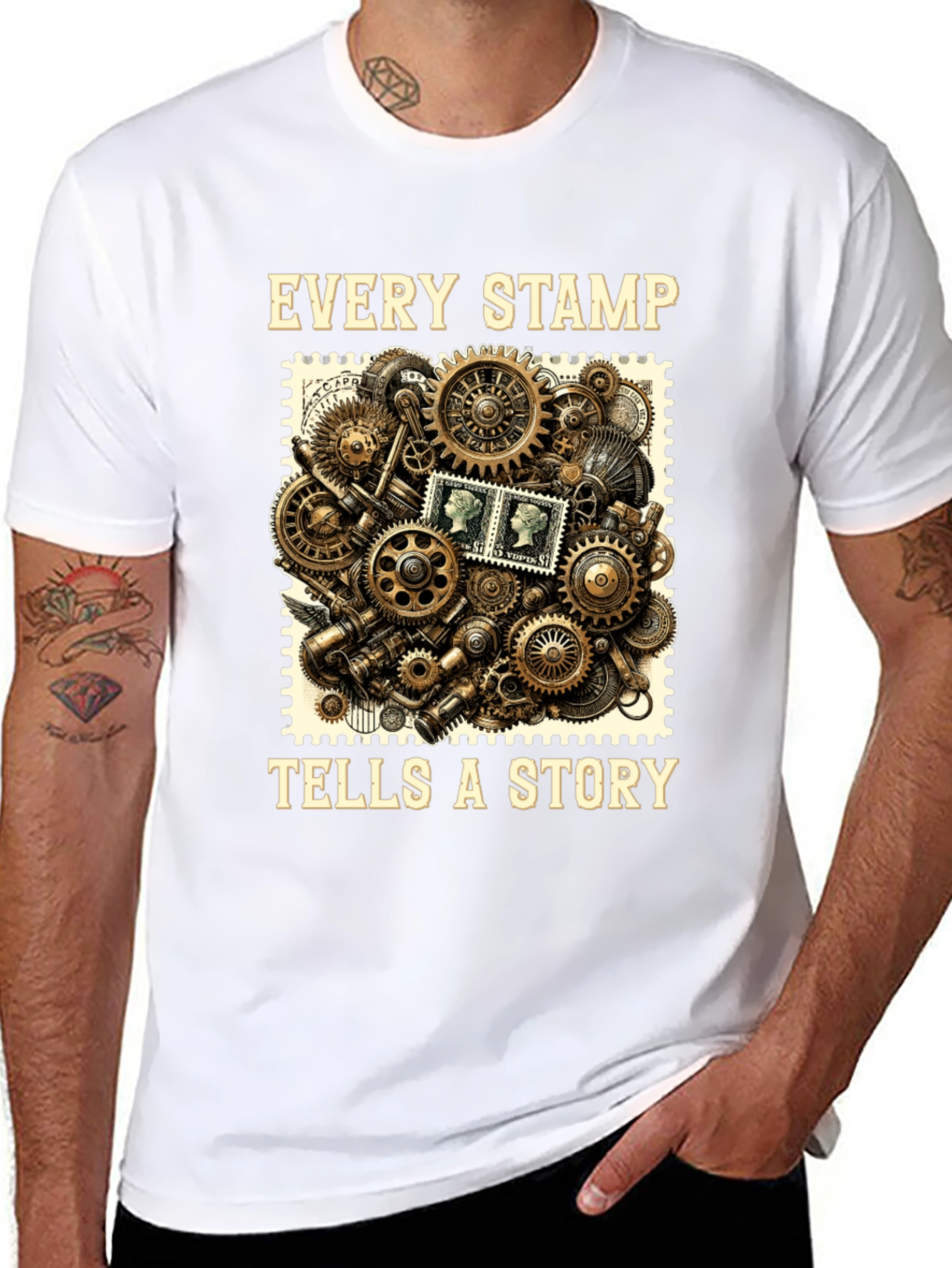 Steampunk Stamp Story T-Shirt